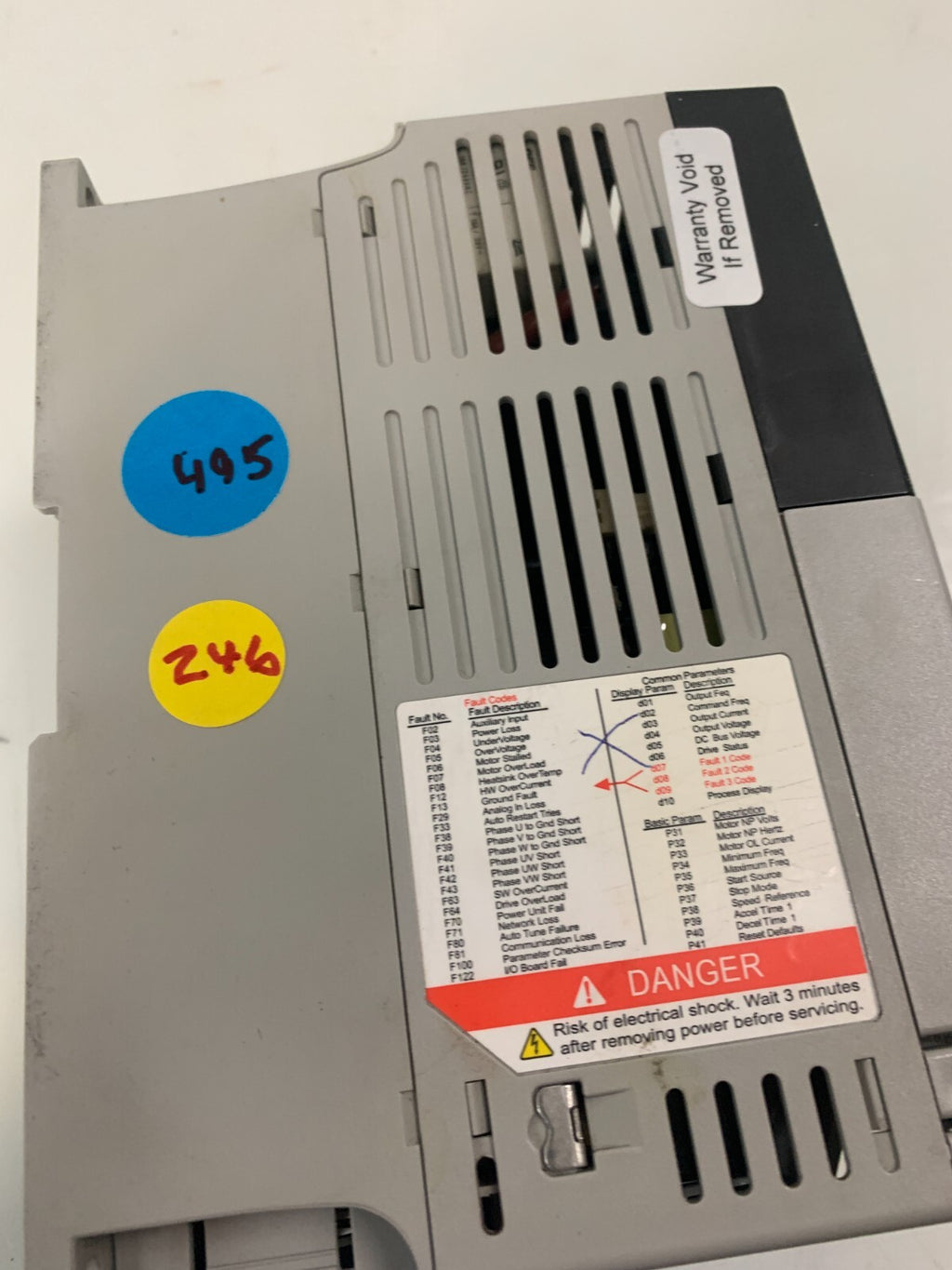 ALLEN BRADLEY POWERFLEX 40 AC DRIVE 22B-A5P0N104 Series A2