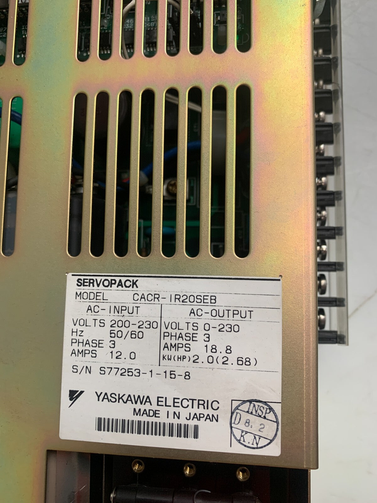 YASKAWA CACR-IR20SEB ServoPack