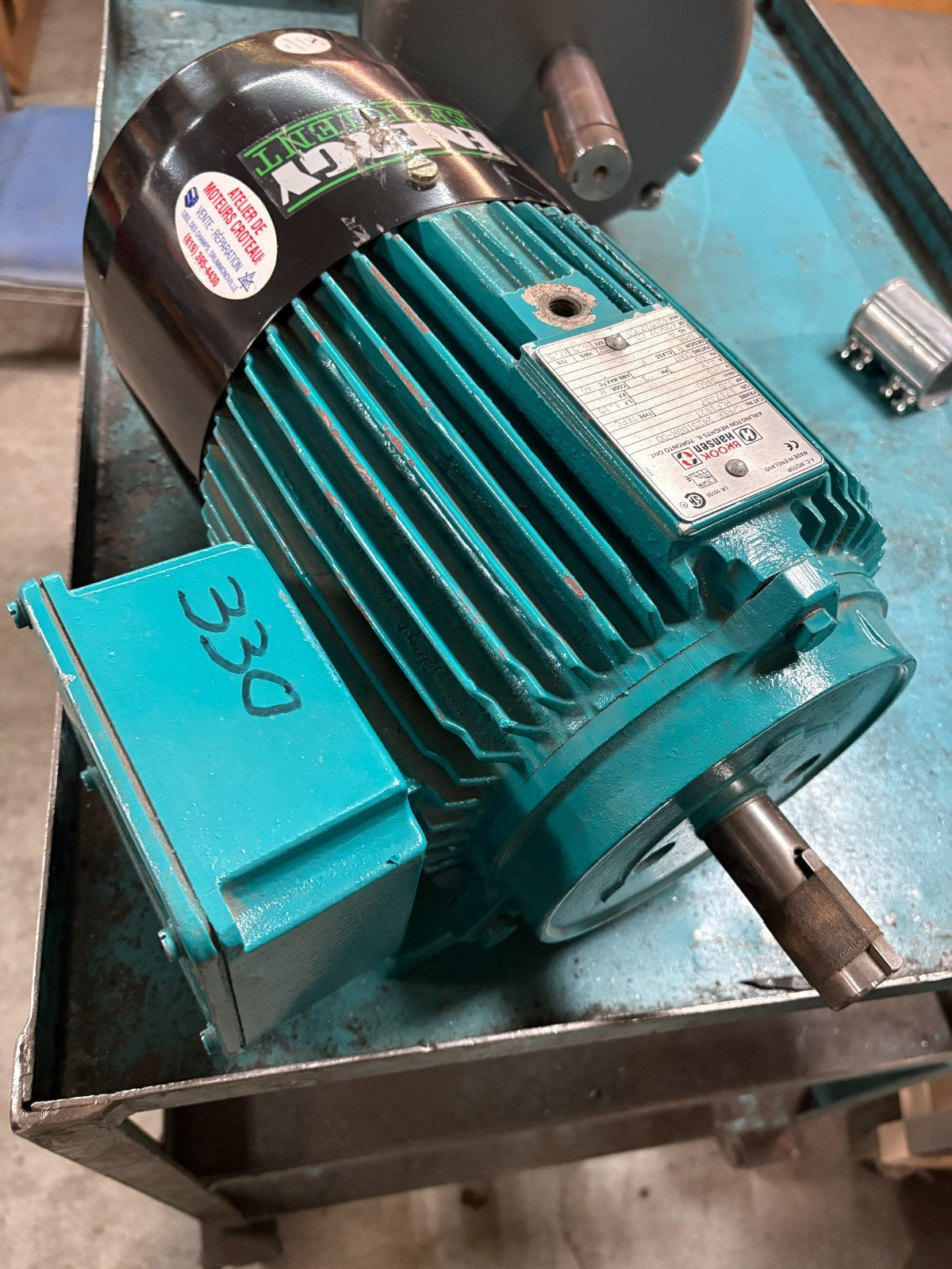 BROOK HANSEN 3HP MOTOR C/REF 2425108H-00 FRAME HLF182T