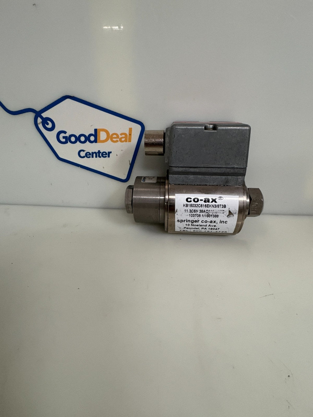 COAX HIGH PRESSURE COAXIAL VALVE KB15NC 0-16 BAR0