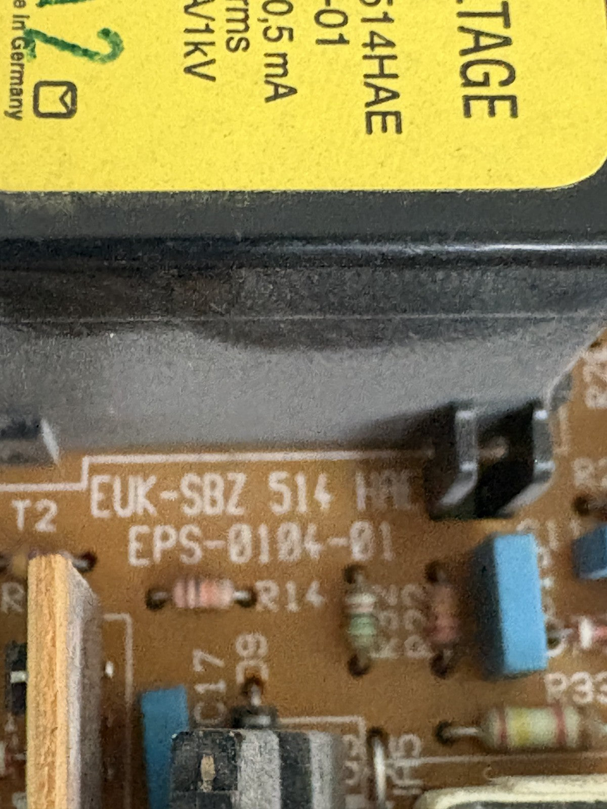 XEIKON POWER SUPPLY CIRCUIT BOARD EUK-SBZ-514 HAE EPS-0104-01