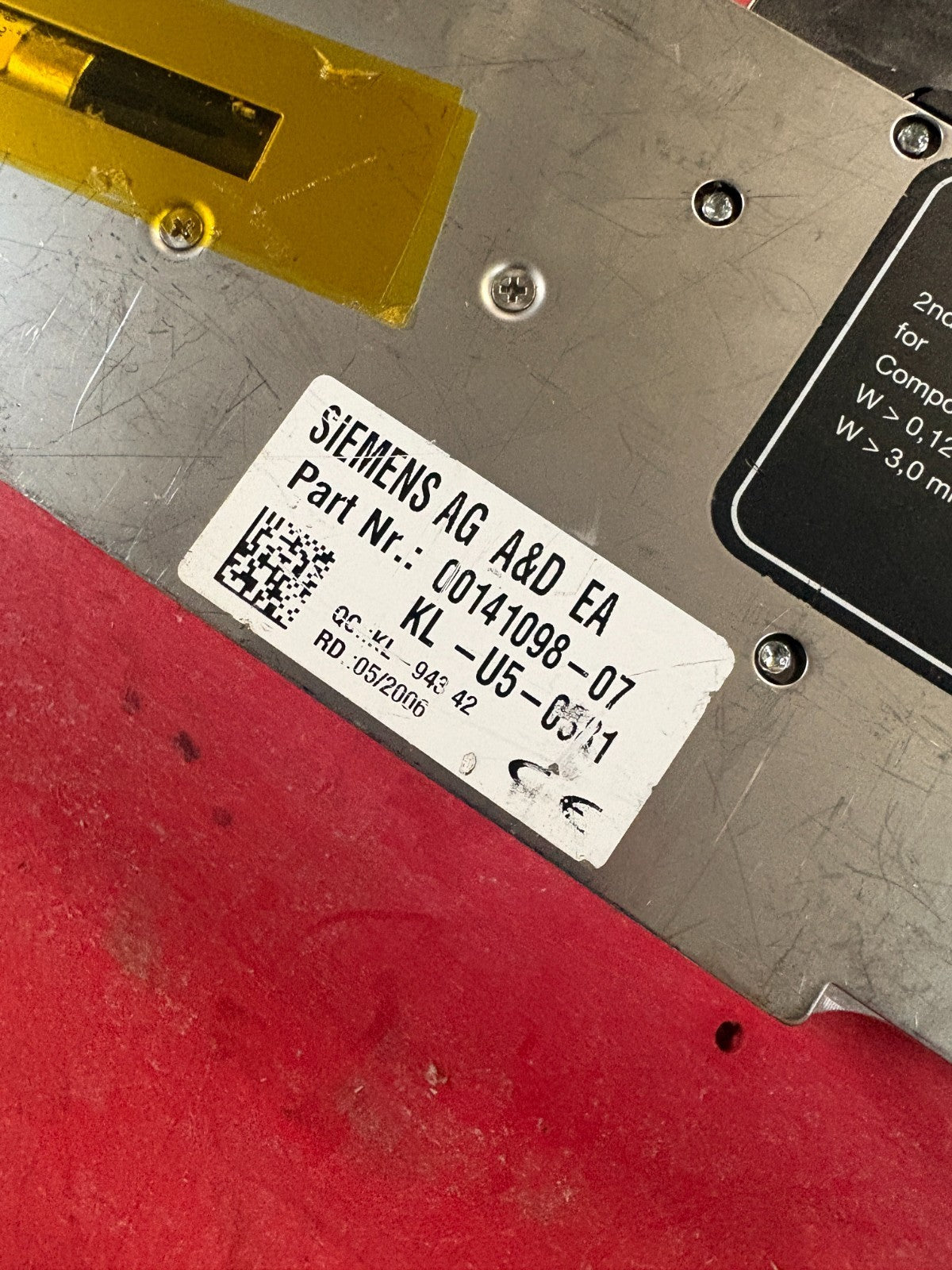 SIEMENS AG A&D EA SIPLACE TRIPLE TRACK SILVER #00141098-074