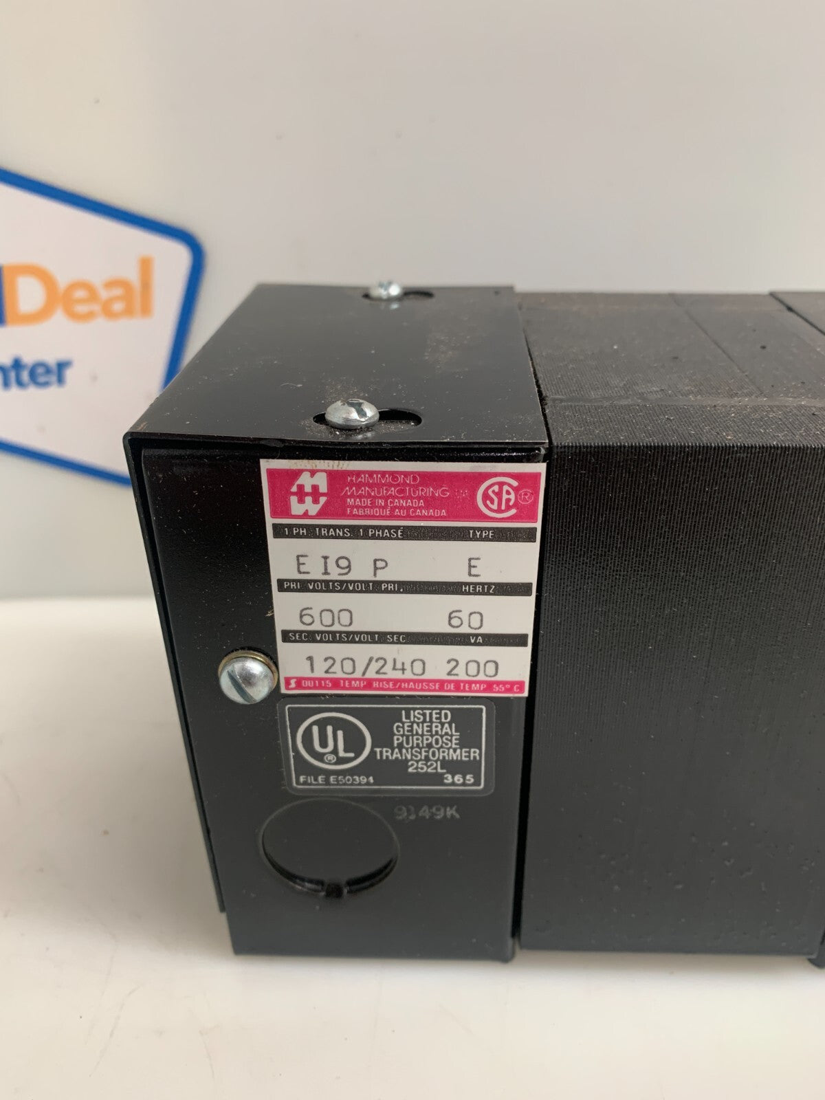 Hammond E19P Transformer 200VA 60Hz