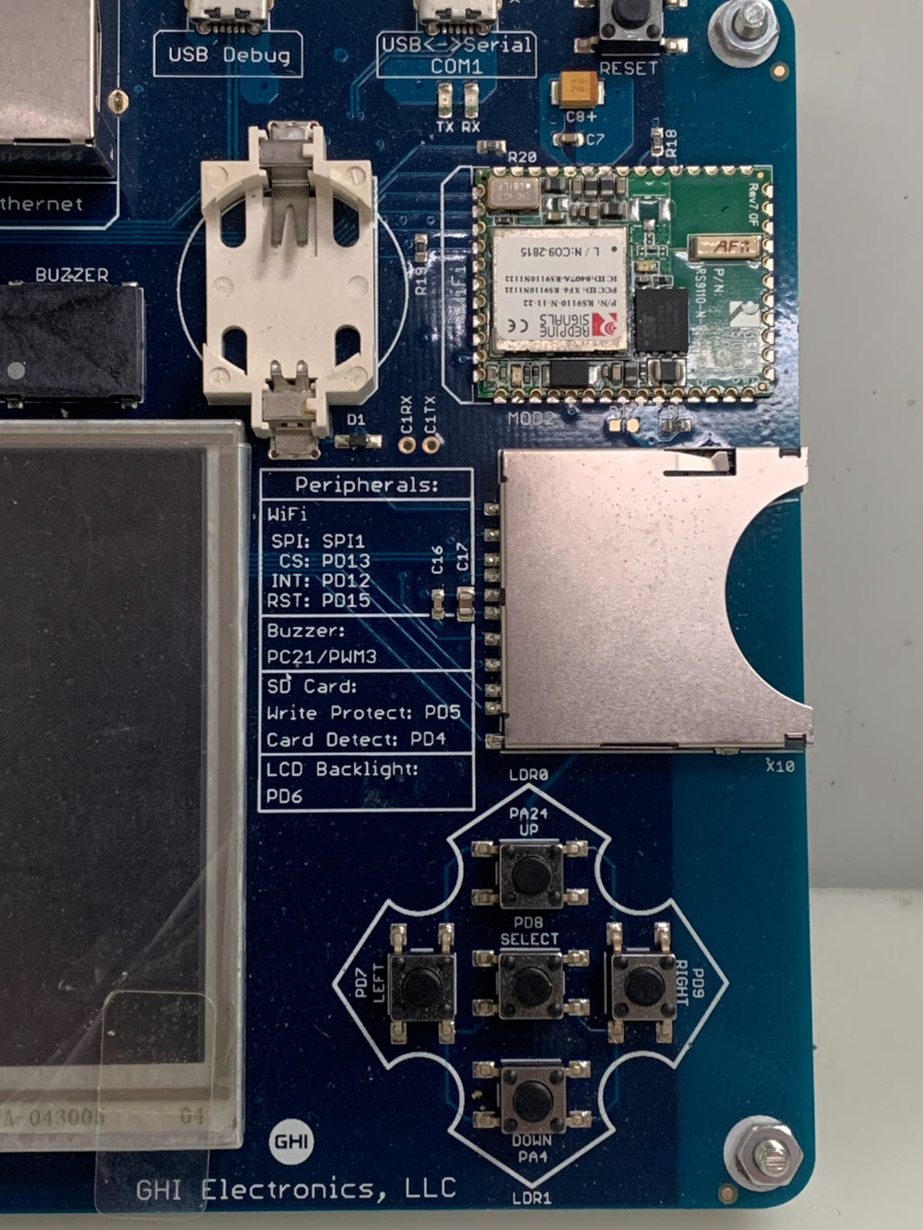 GHI ELECTRONICS G400-D DEV BOARD 1.0 W/TOUCH PANEL4