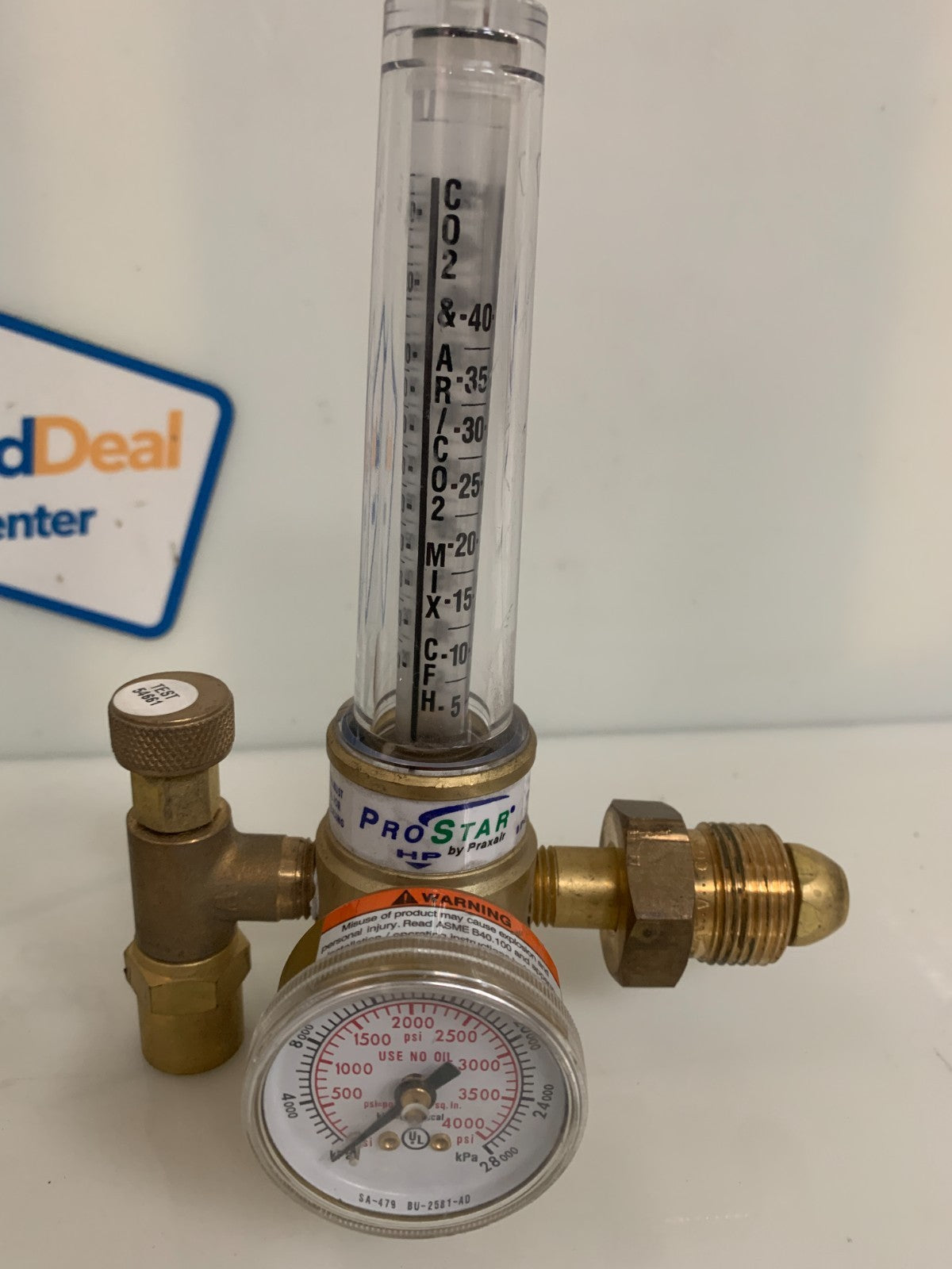 LOT OF 2 PROSTAR GAZ REGULATOR & FLOW GAUGE HRF1425-580