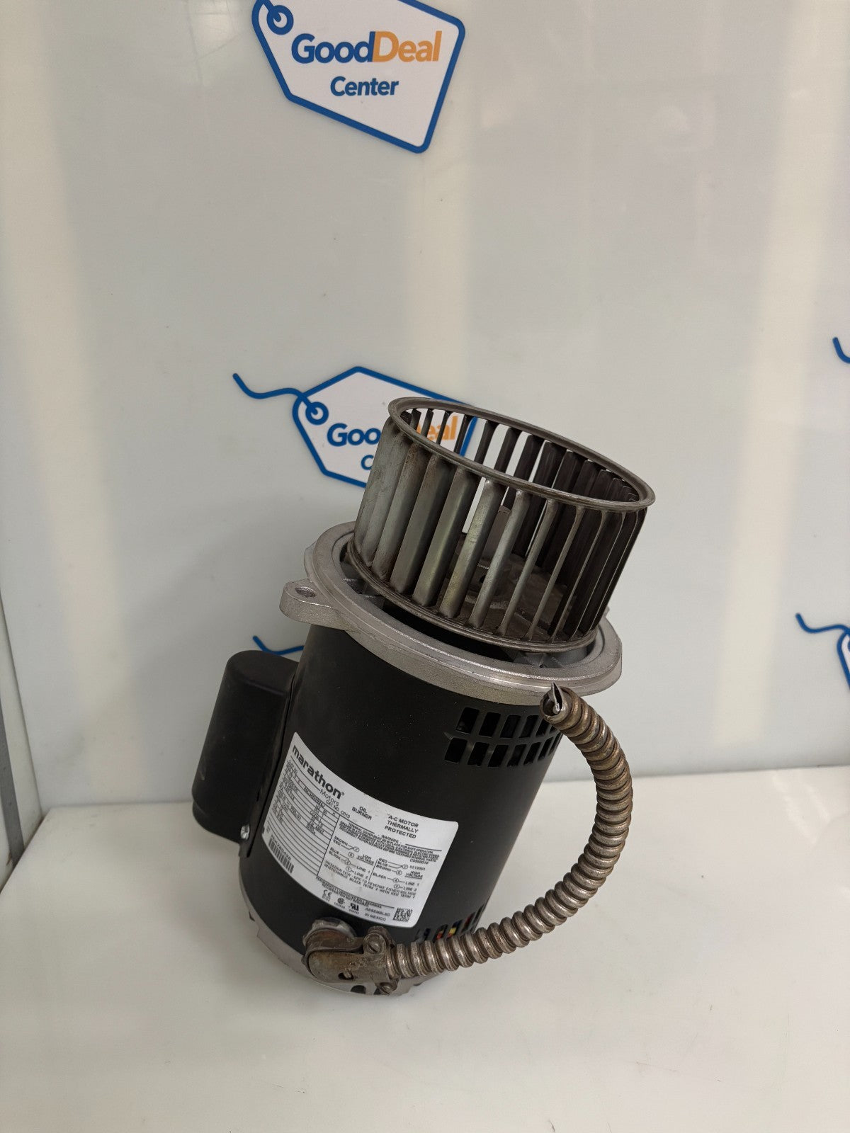 MARATHON OIL BURNER MOTOR W/FAN CAT 0010 MOD XPE 48C34D2042J 1/3 HP