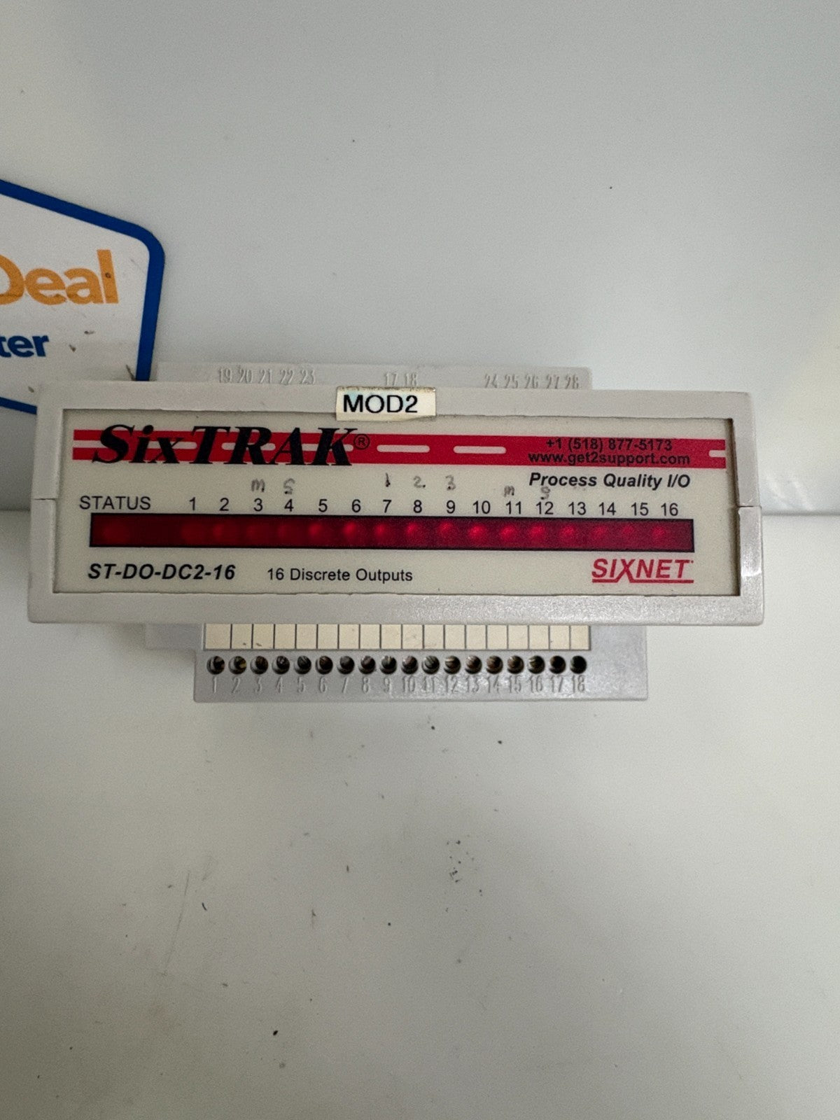 SIX NET  I/O PROCESS QUALITY MODULE SIXNET ST-DO-DC2-16   16 DISCRETE OUTPUTS
