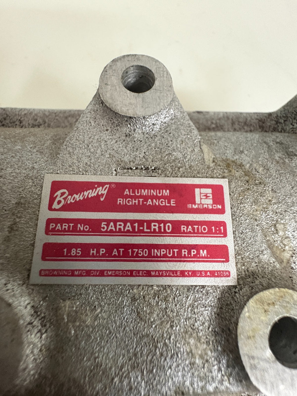 BROWNING RIGHT ANGLE BEVEL GEAR BOX 5ARA1-LR102