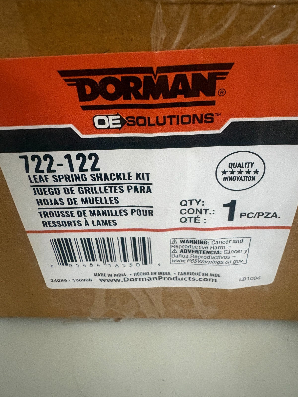DORMAN LEAF SPRING SHACKLE KIT 722-122 3