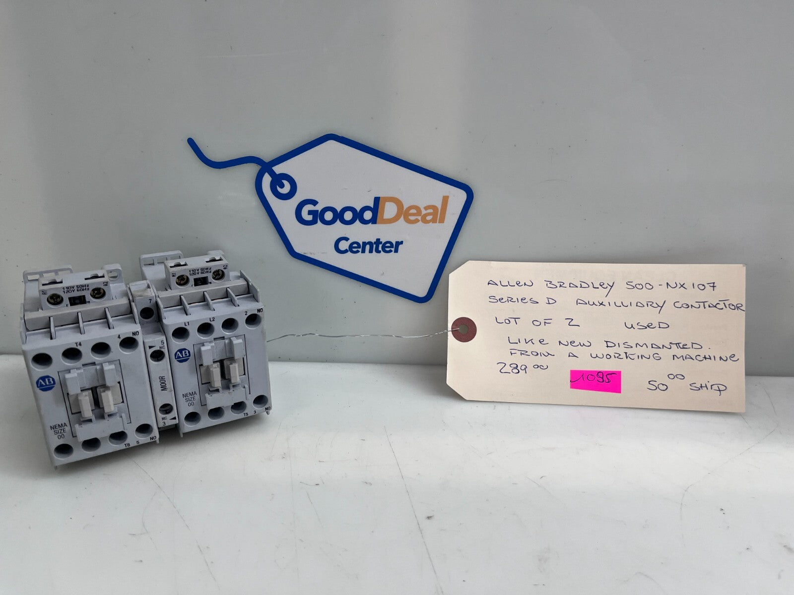 ALLEN BRADLEY 500-NX107 Auxiliiary Contact (Lot of 2)