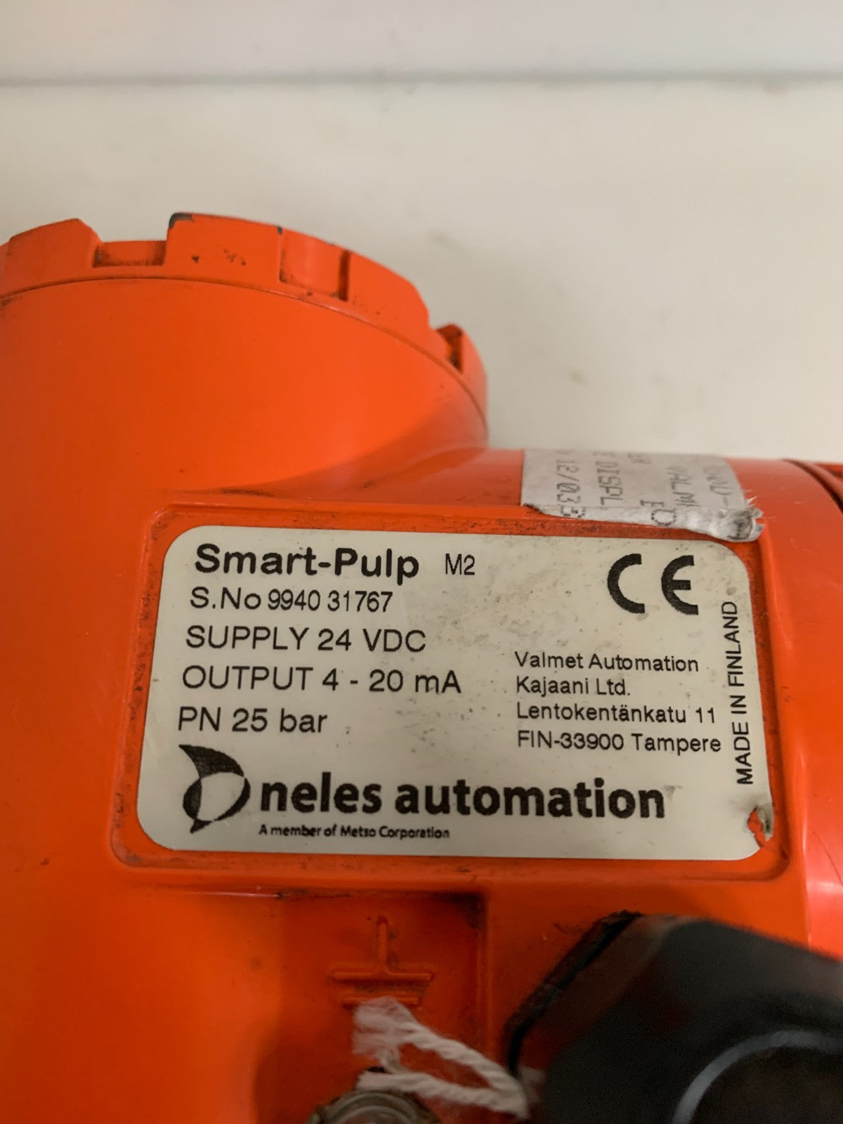 NELES AUTOMATION SMART-PULP M2 CONSISTENCY TRANSMITTER2