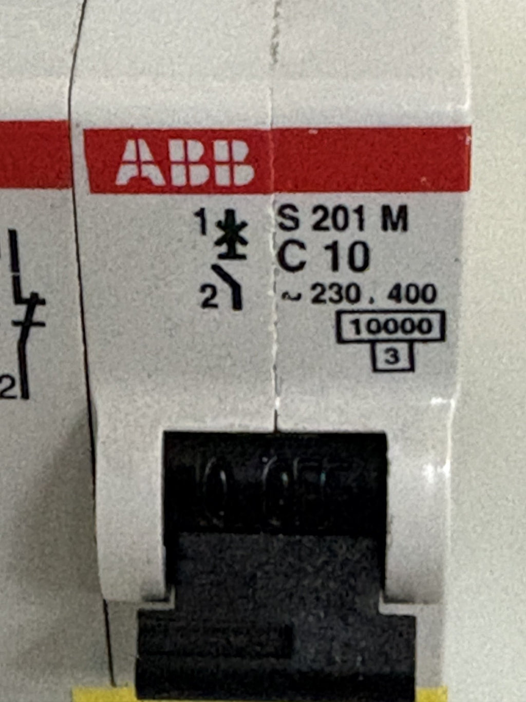 LOT OF 3  ABB CIRCUIT BREAKER S 201 M C10 2 CDS 200 936 R0001