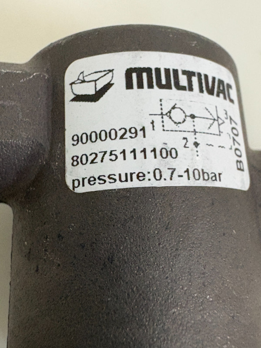 MULTIVAC QUICK EXHAUST VALVE 0,7 - 10 BAR 100846197