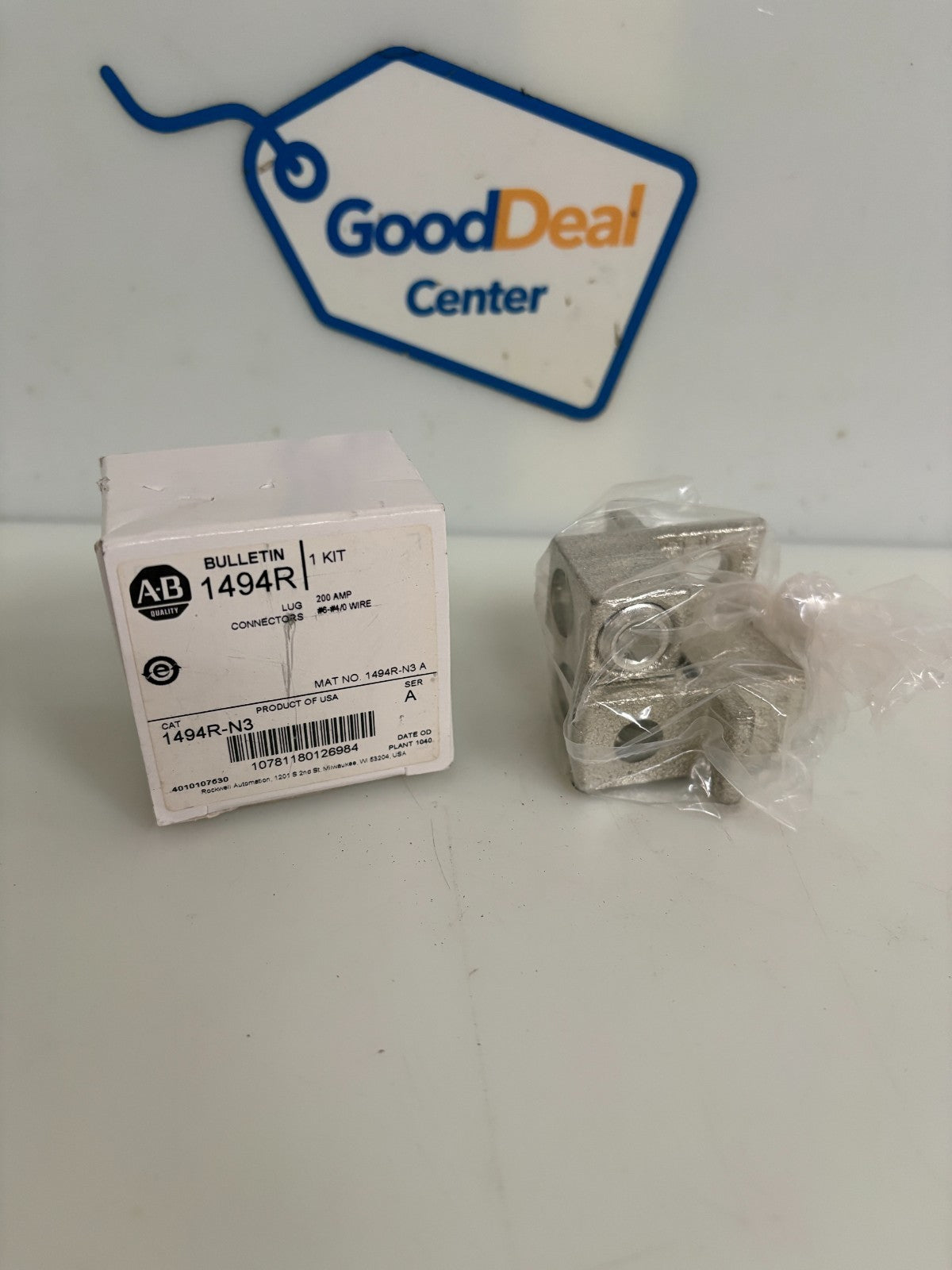 ALLEN BRADLEY LUG CONNECTOR 1494R-N3 A0