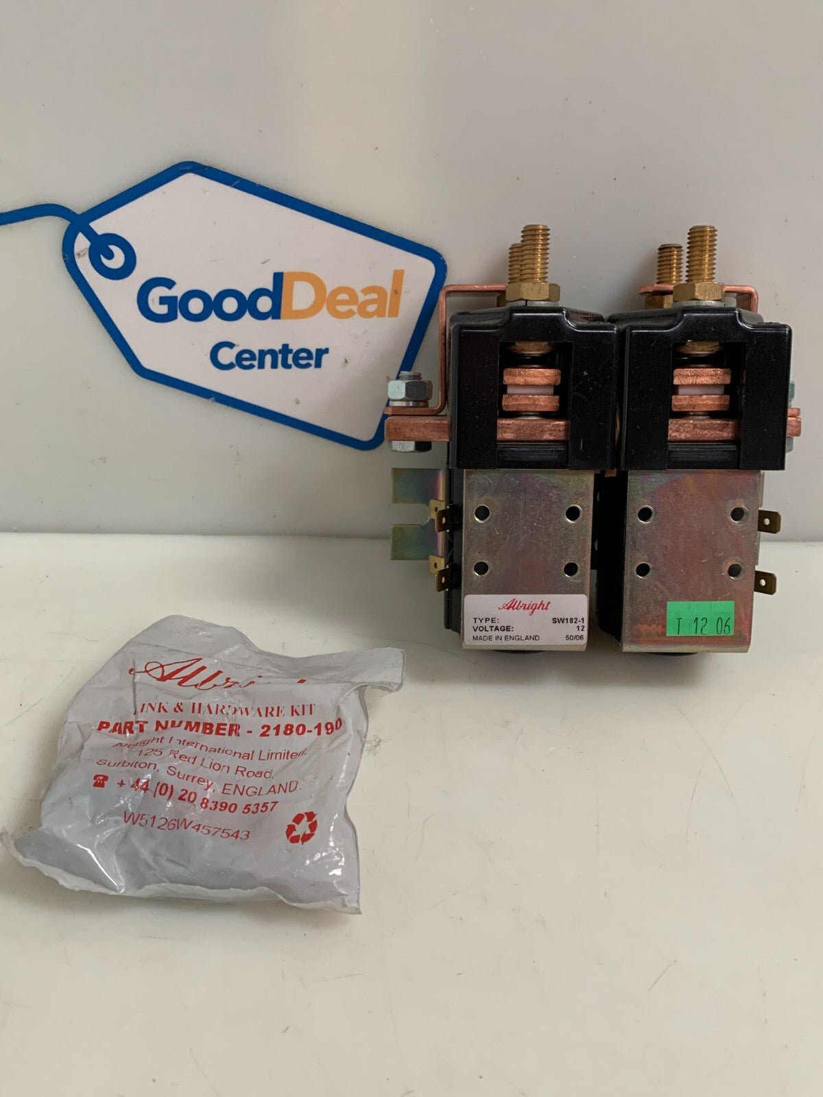 ALBRIGHT SW182-1 REVERSING CONTACTOR /SOLENOID 12 VOLTS