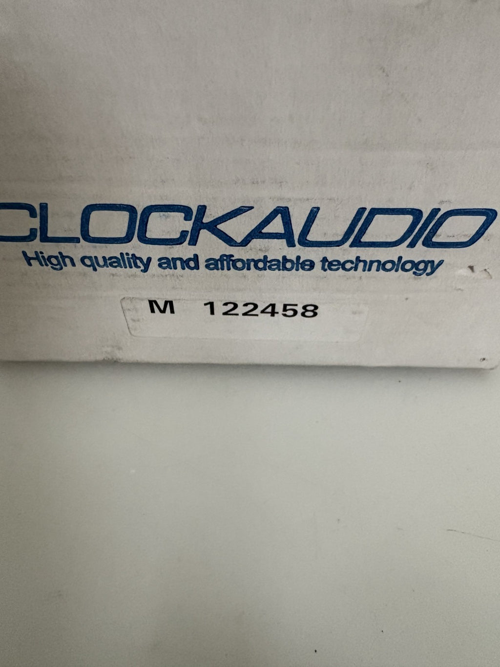 CLOCK AUDIO DESK BOUNDARY MICROPHONE C004E WHITE
