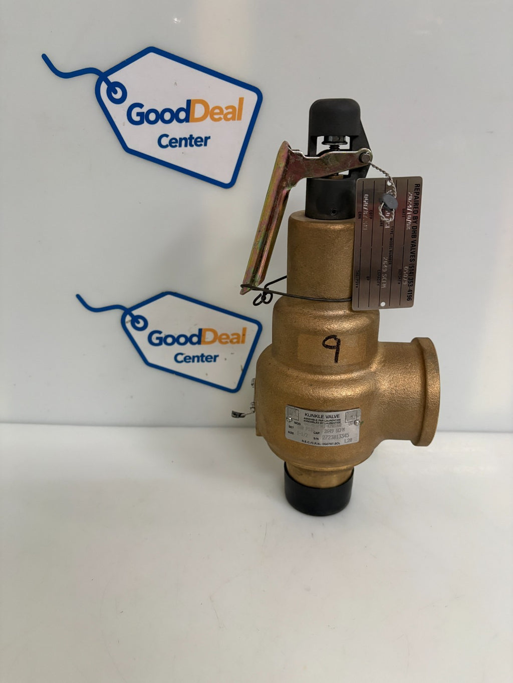 KUNKLE 1 1/2" STEAM VALVE 160 PSI 6010HGM01-KM01600