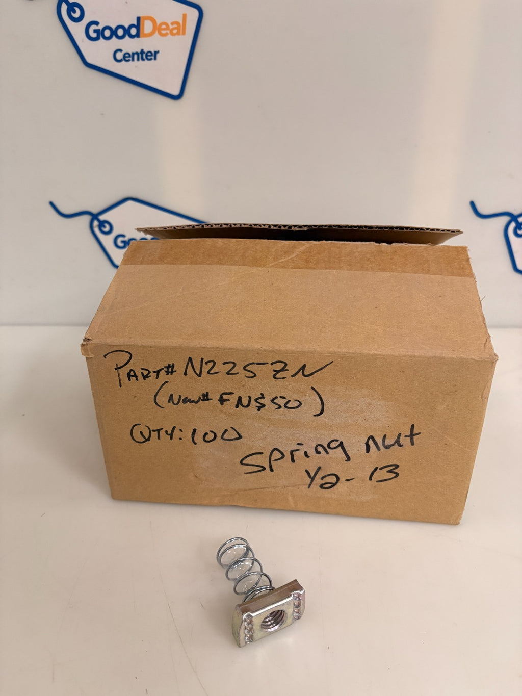 EATON 1/2" SPRING NUT N225ZN 100 PER BOX0