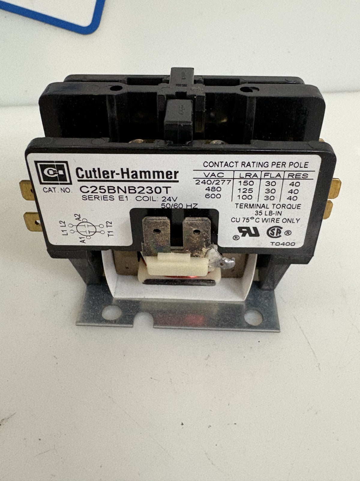 CUTLER - HAMMER DEFINITE PURPOSE CONTACTOR C25BNB230T1