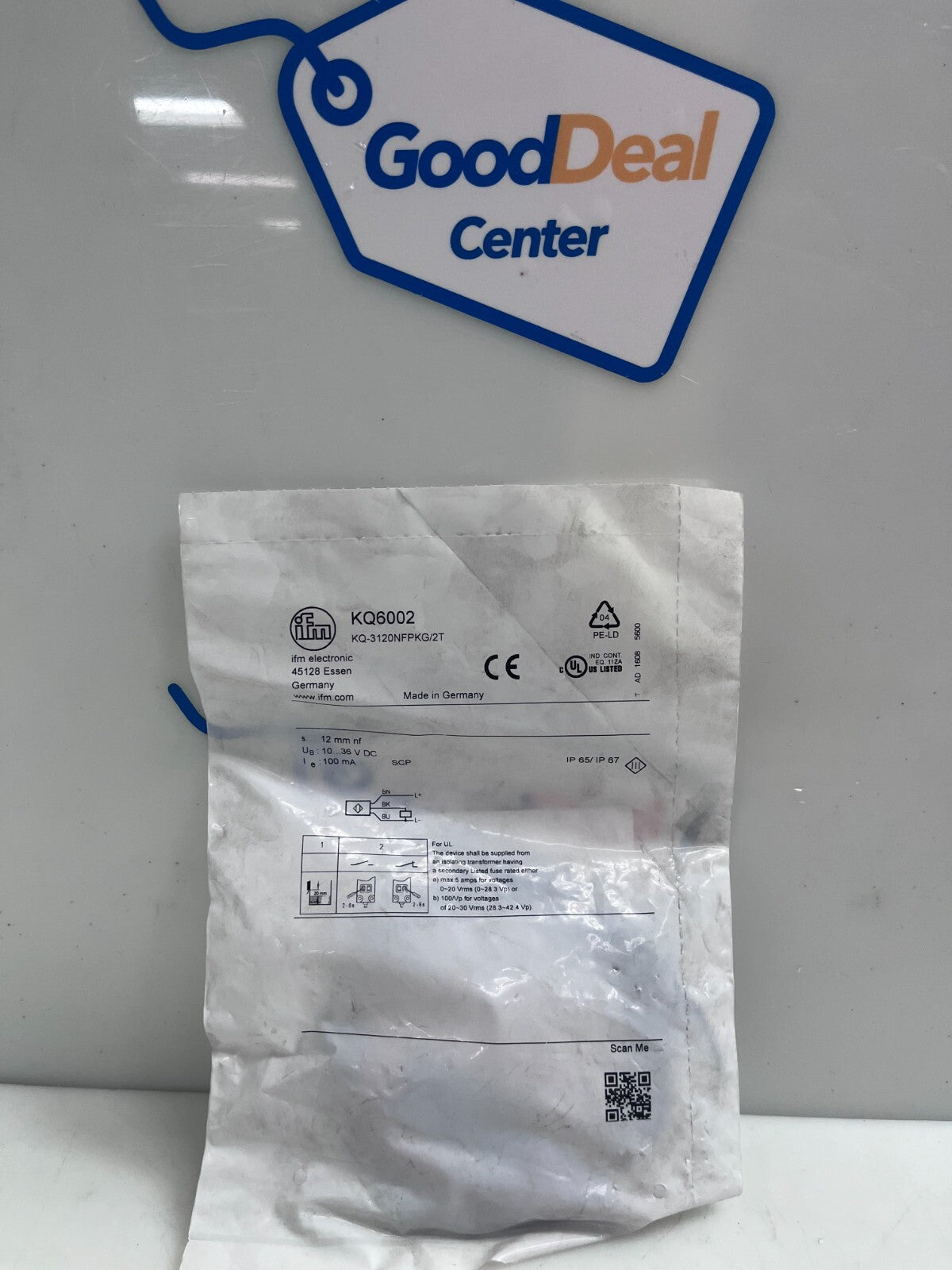 IFM  KQ6002  Sensor  KQ-3120NFPKG/2T1
