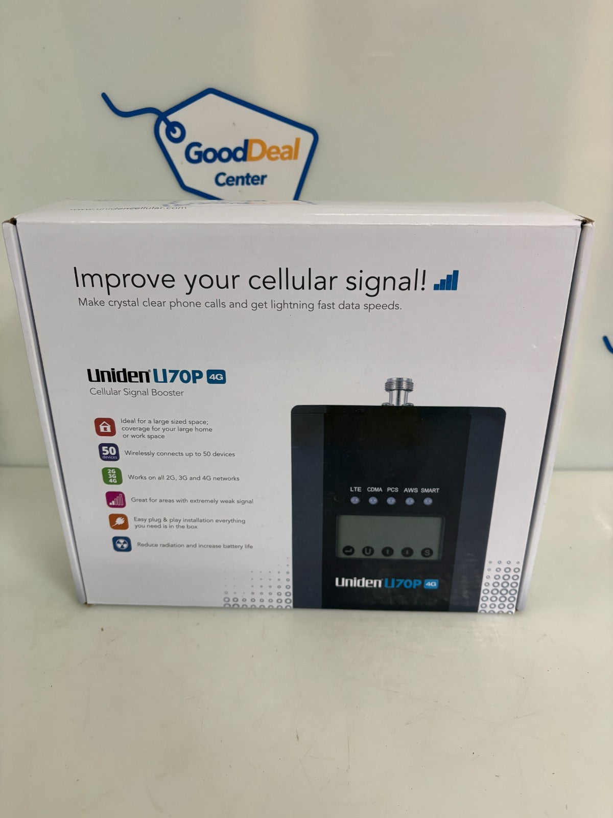 UNIDEN CELLULAR SIGNAL BOOSTER U7OP 4G UNI-4020CPAL