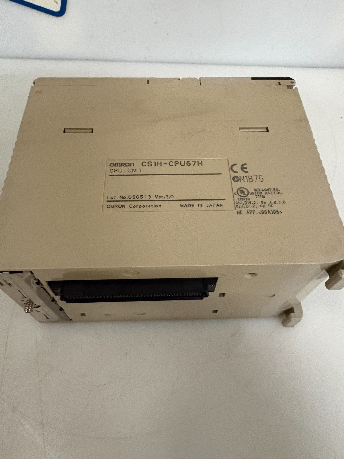 OMRON SYSMAC PROGRAMMABLE CONTROLLER CS1H-CPU67H2