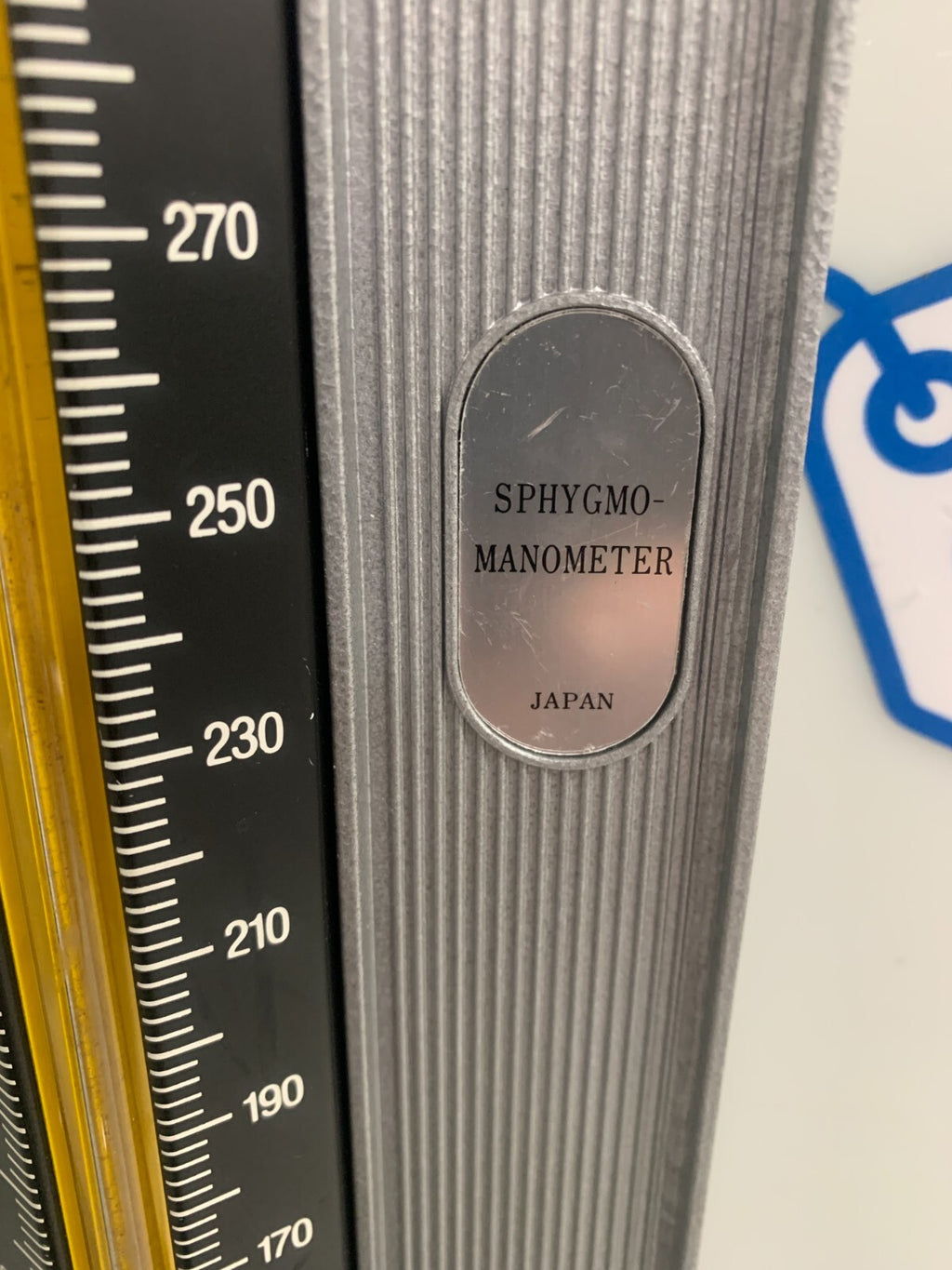 SPHYGMOMANOMETER JAPANESE MADE 300MM/HG IN ORIGINAL BOX LIKE NEW