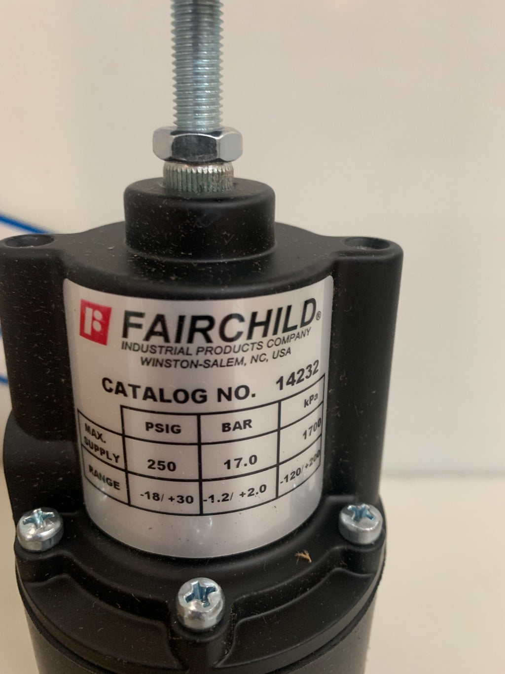 FAIRCHILD PNEUMATIC POSITIVE/NEGATIVE BIASING RELAY 14232