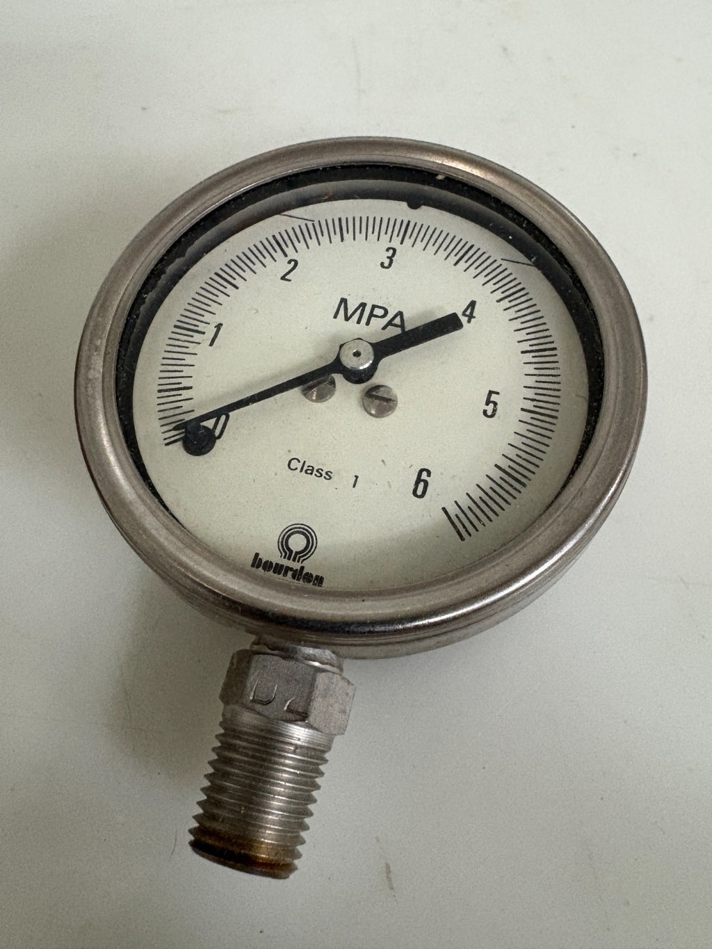 BOURBON 1/2" PRESSURE GAUGE 0-6 MPA MIX63D-1/4