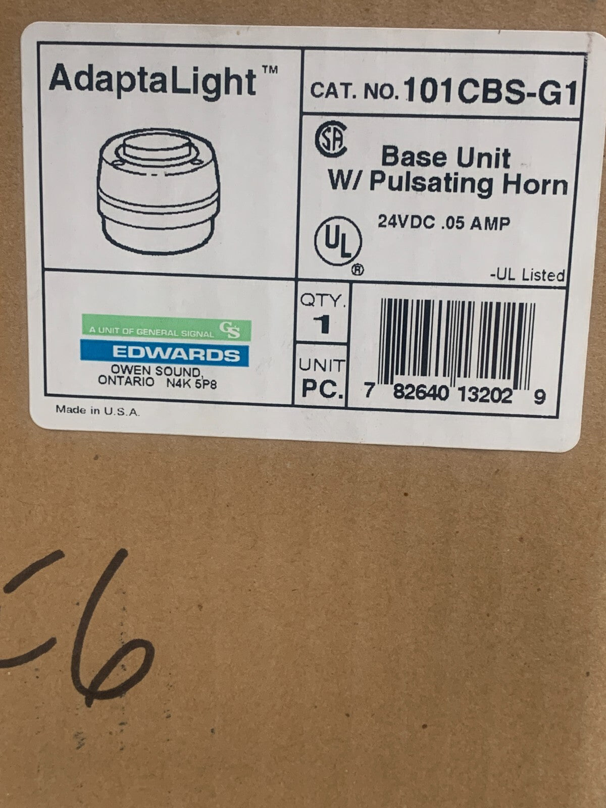 EDWARDS 101CBS-G1 24VDC 0.5 AMP1