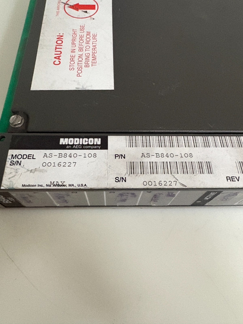 GOULD MODICON REED RELAY OUTPUT 8PT AS-B840-108