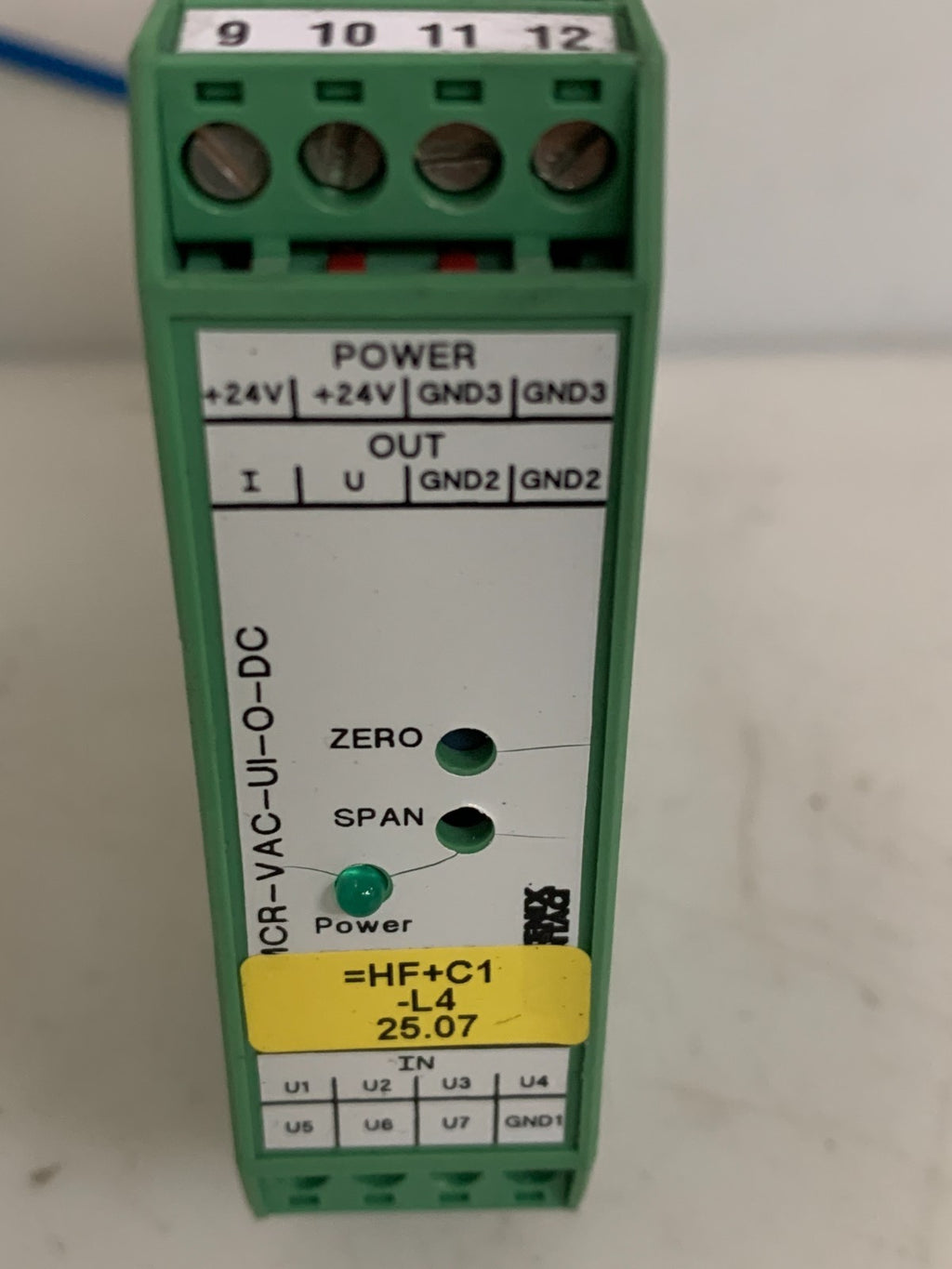 PHOENIX CONTACT VOLTAGE MEASURING UNIT MCR-VAC-UI-O-DC 28-11-10-3