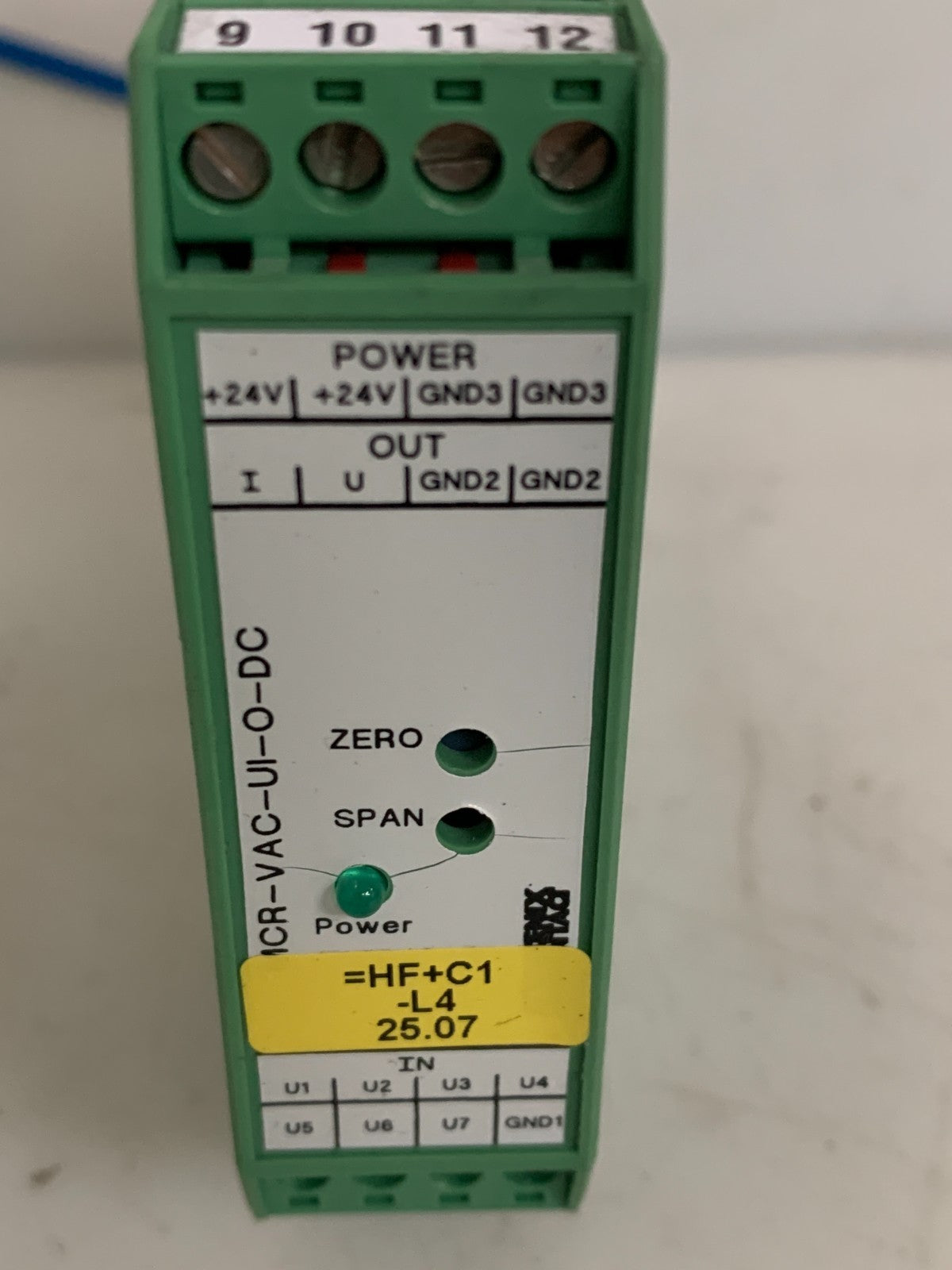 PHOENIX CONTACT VOLTAGE MEASURING UNIT MCR-VAC-UI-O-DC 28-11-10-3