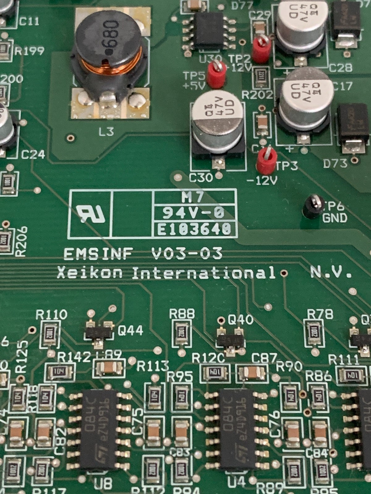 XEIKON INT. CIRCUIT BOARD CONTROLLER EMSINF V03-03