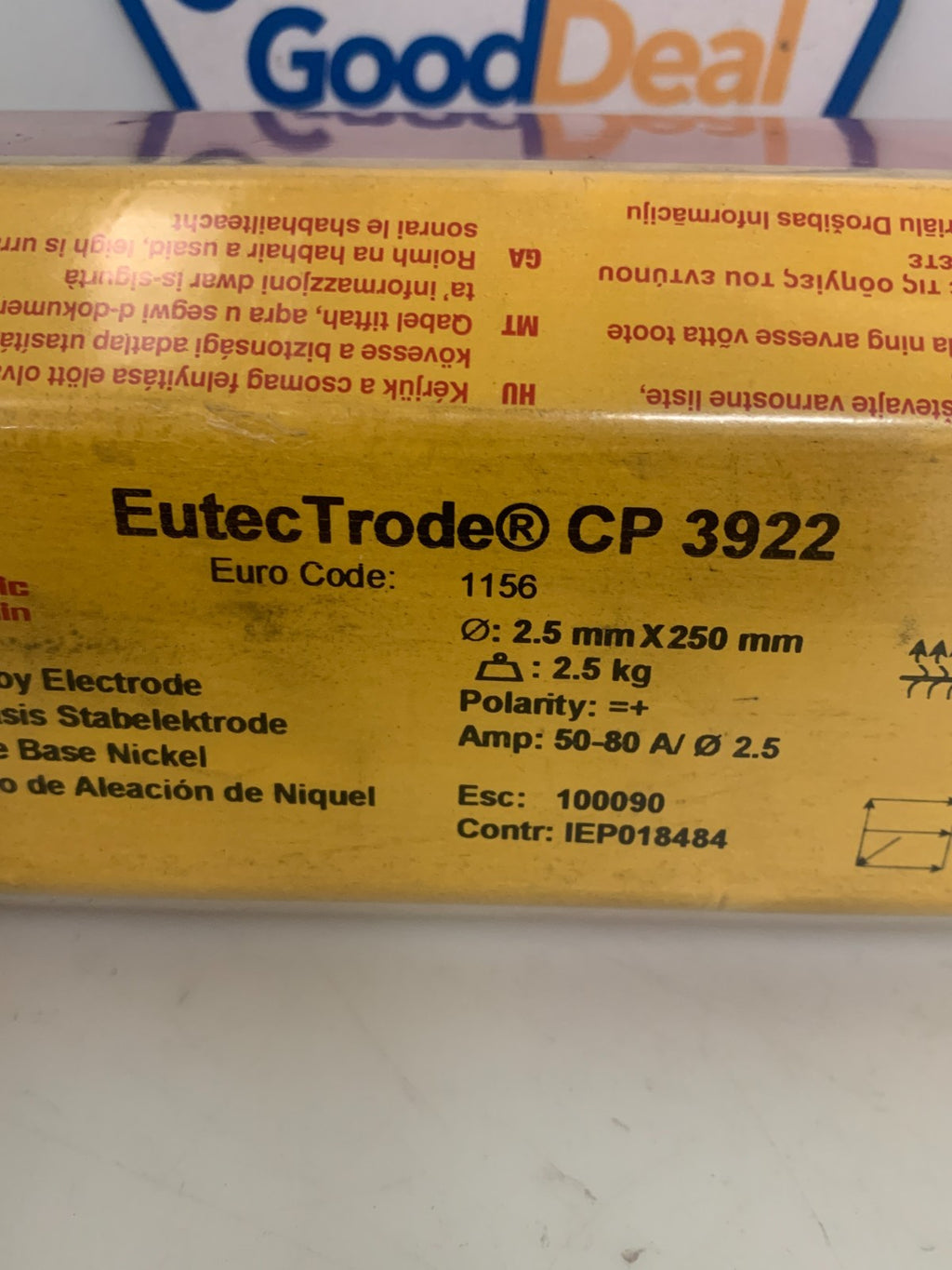 CASTOLIN EUTECTIC EUTEC TRODE CP 3922 NICKEL ALLOY ELECTRODE 6.15 LB1