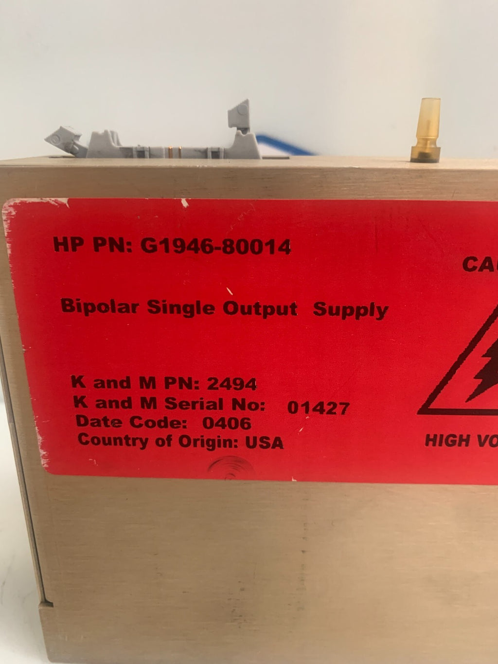 AGILENT HP    Bipolar Single Output Supply  G1946-800141