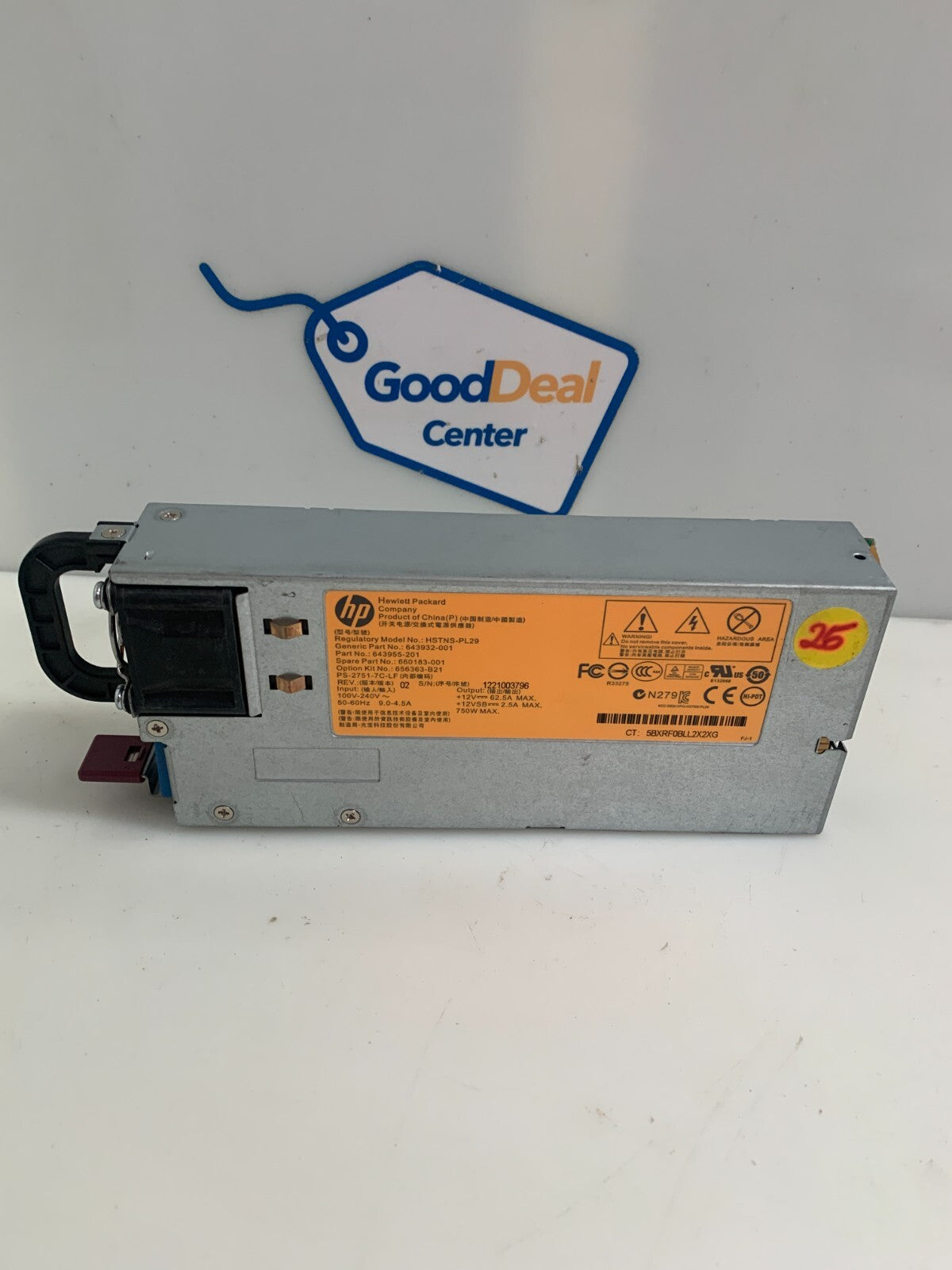 HP POWER SUPPLY WITH POWER CORD HSTNS-PL290