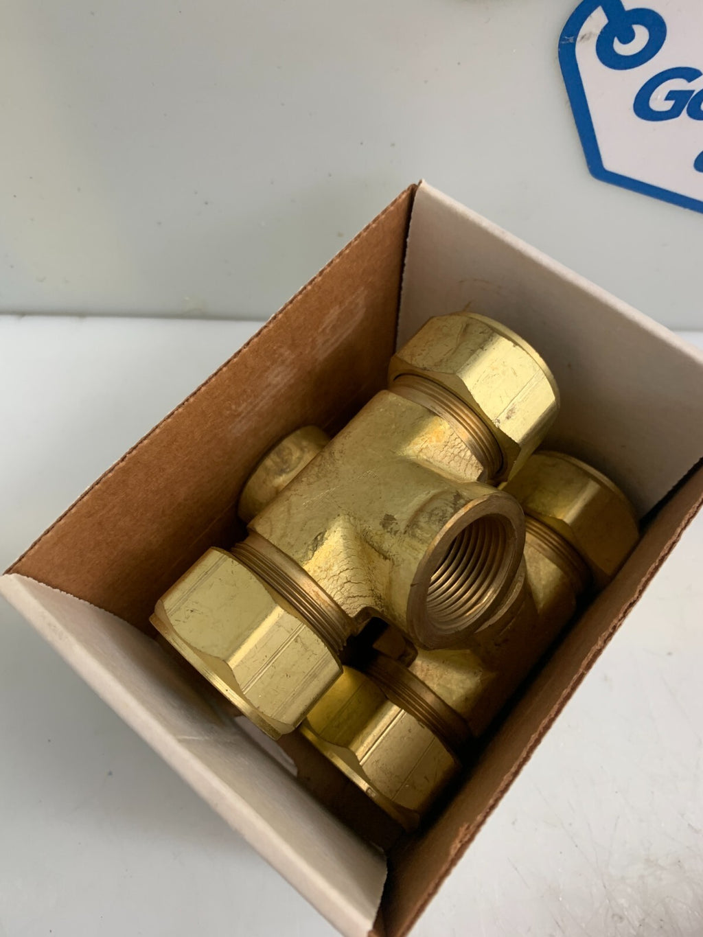 PARKER  16-16-12  OBZ-B  Brass Female Branch Tee (3 per Box)1