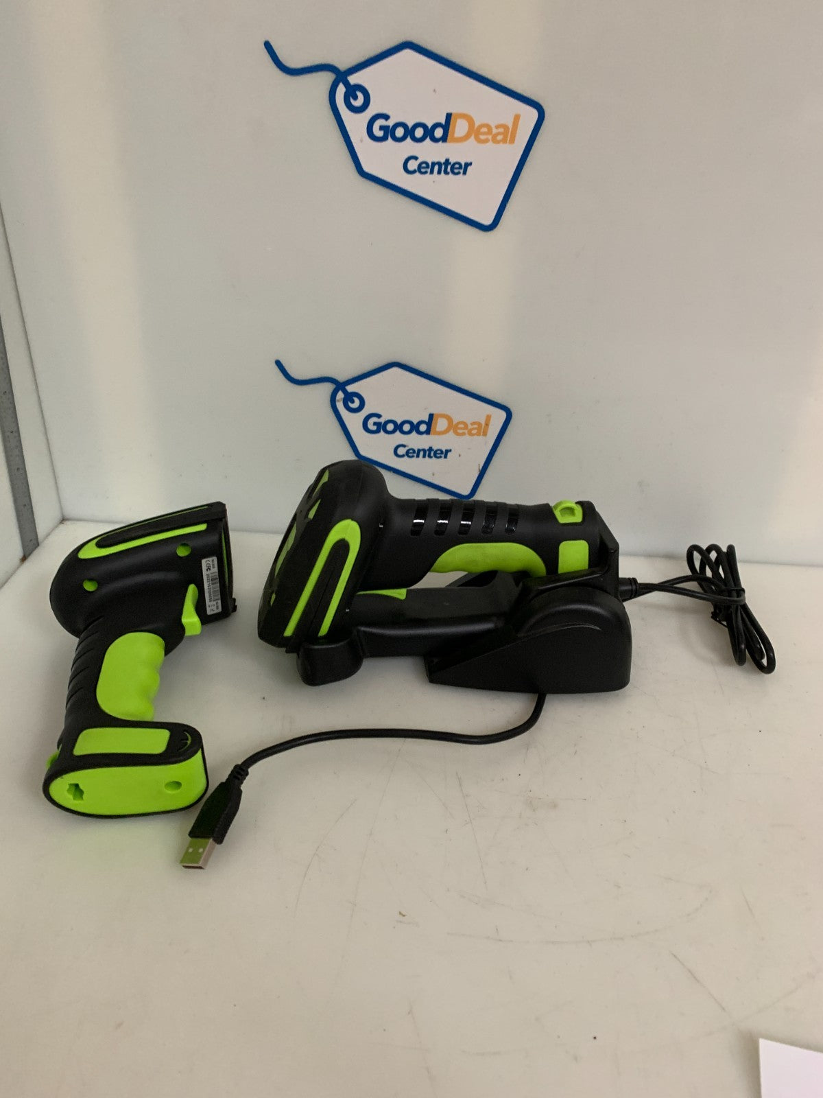 LOT OF 2  SYMCODE MJ-2020 BARCODE SCANNER W/1 CRADDLE0