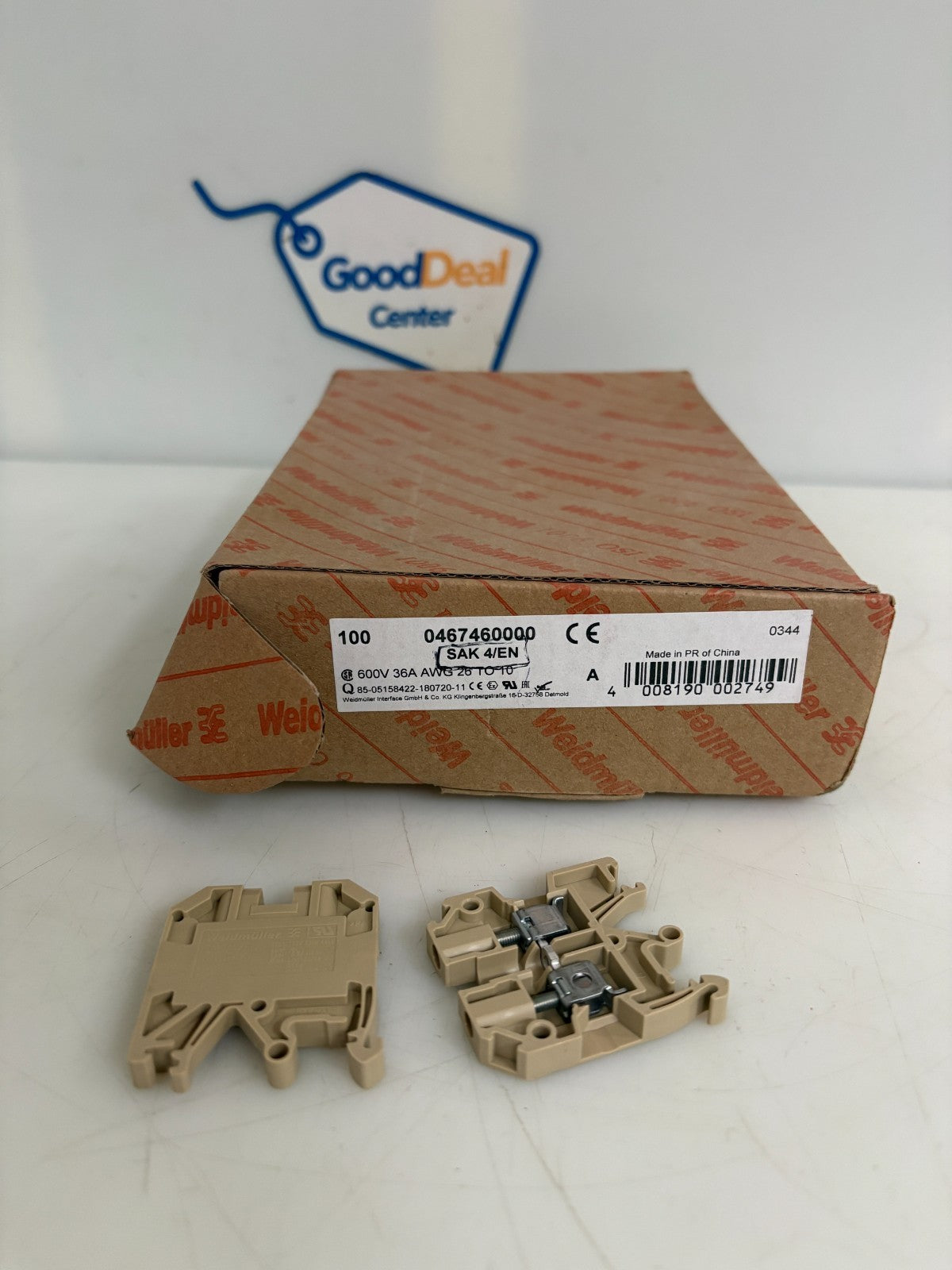 WEIDMULLER TERMINAL BLOCK 0467460000 SAK 4/EN0