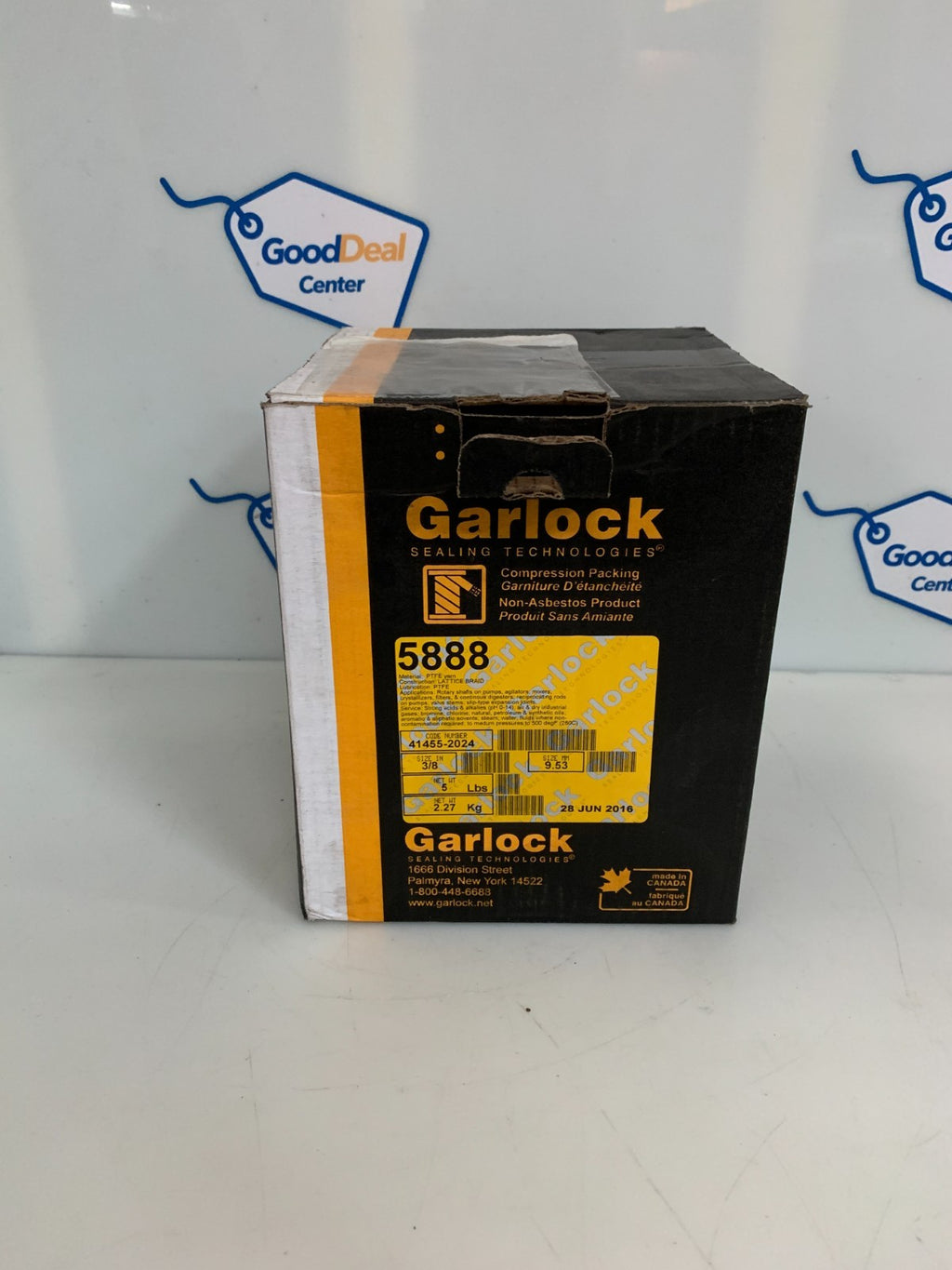 GARLOCK 3/8" 5LBS FLUID SEALING PACKING #5888