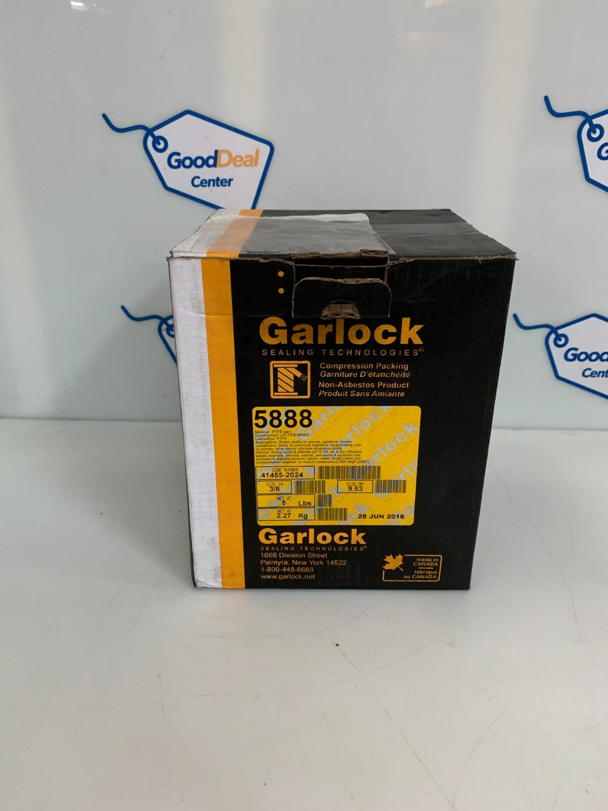 GARLOCK 3/8" 5LBS FLUID SEALING PACKING #5888