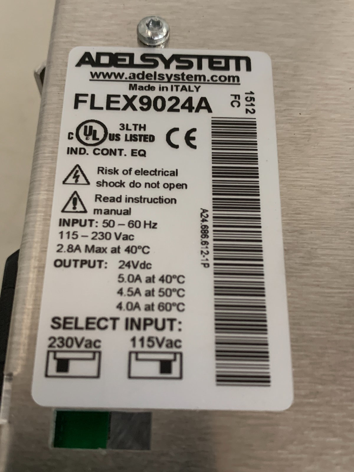 ADELSYSTEM POWER SUPPLY FLEX 9024 A2