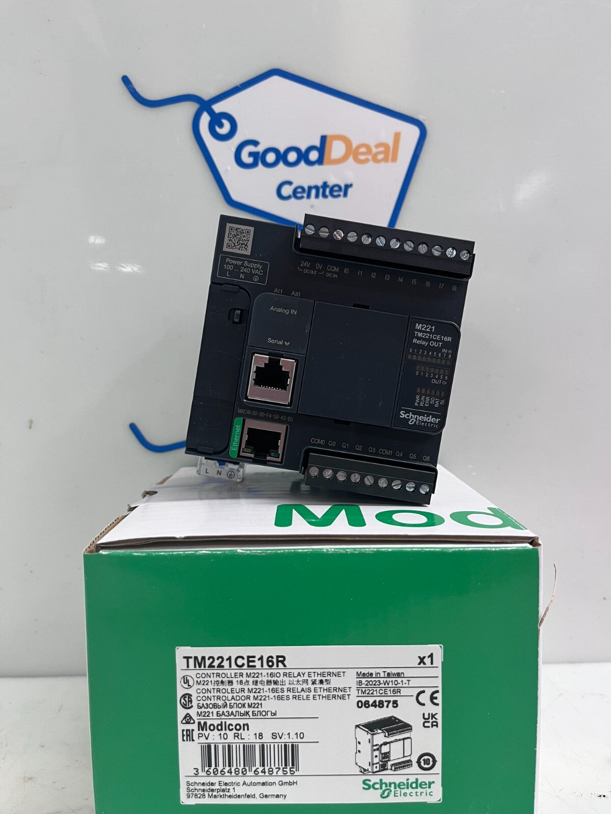 SCHNEIDER ELECTRIC / Modicon M221 TM221CE16R  Ethernet Relay