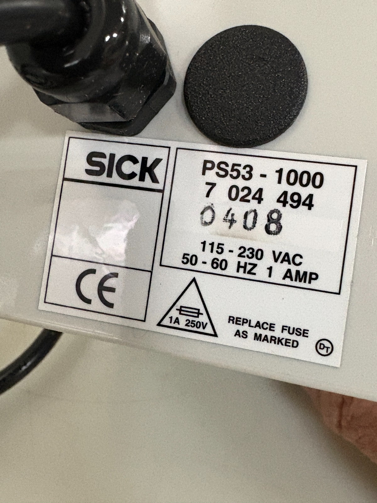 SICK BARCODE POWER SUPPLY PS53-1000 3