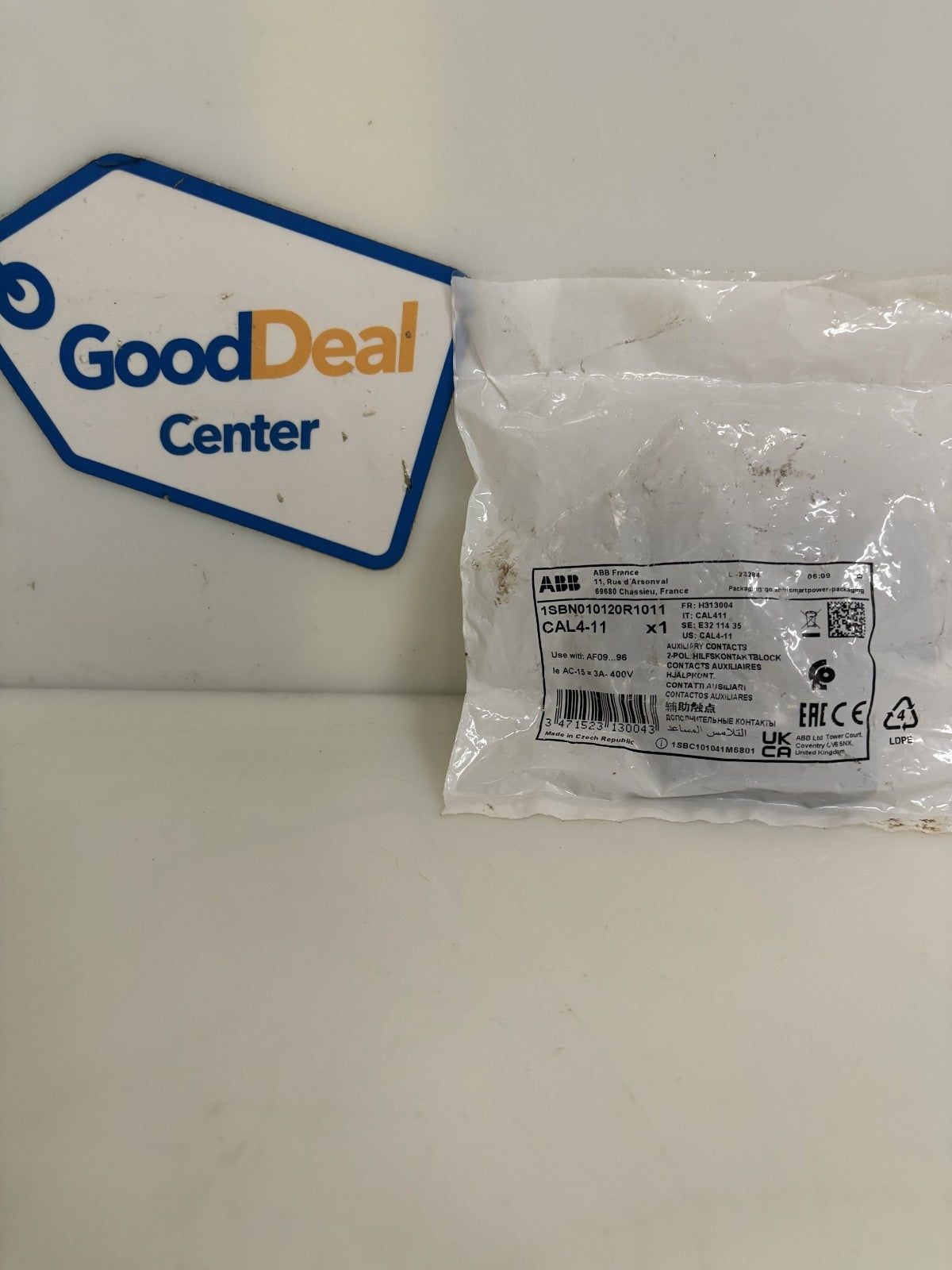 ABB AUXILLIARY CONTACT CAL 4-11