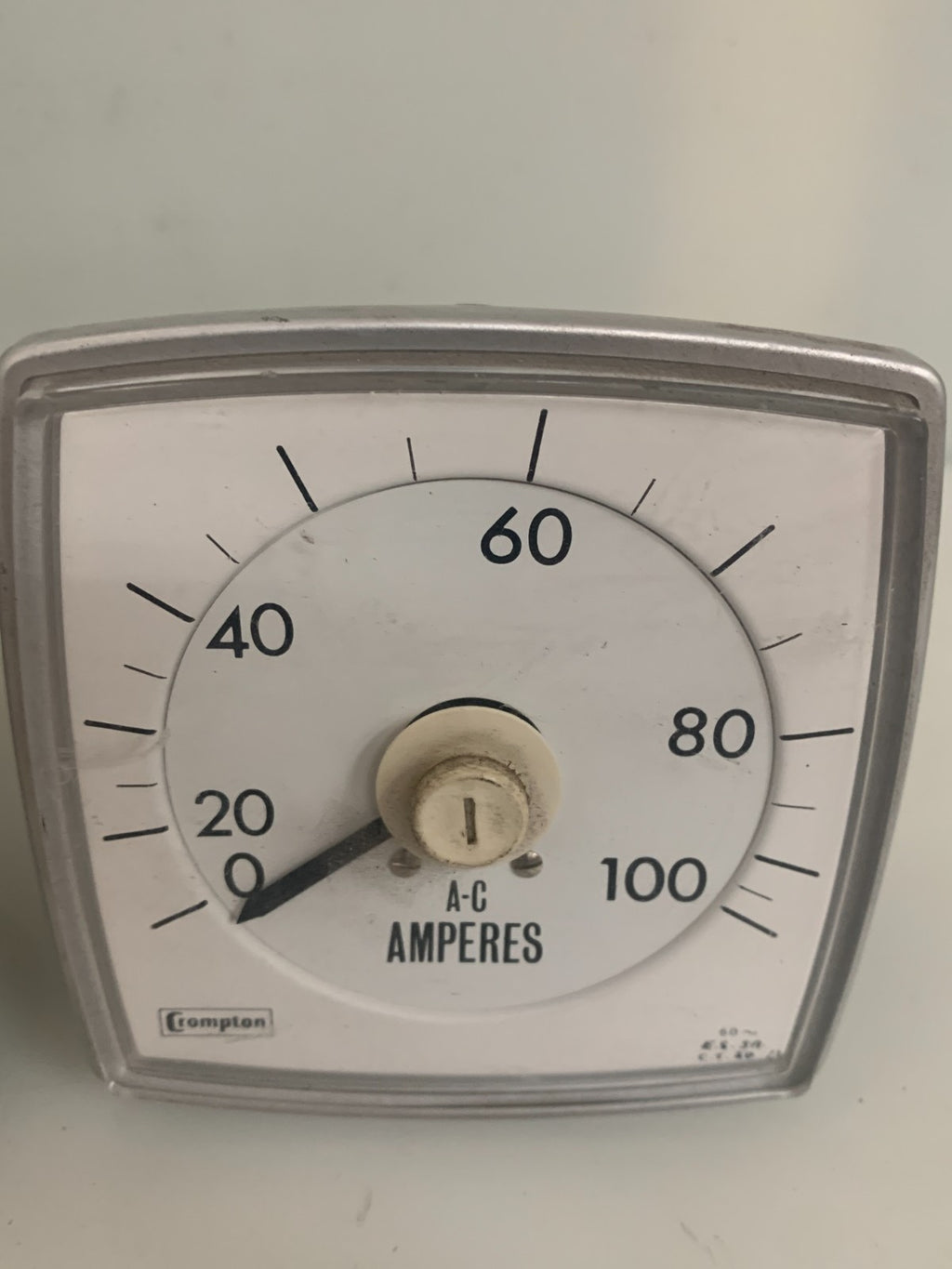 LOT OF 4 CROMPTON INST 0-100 PANEL AMP METER1
