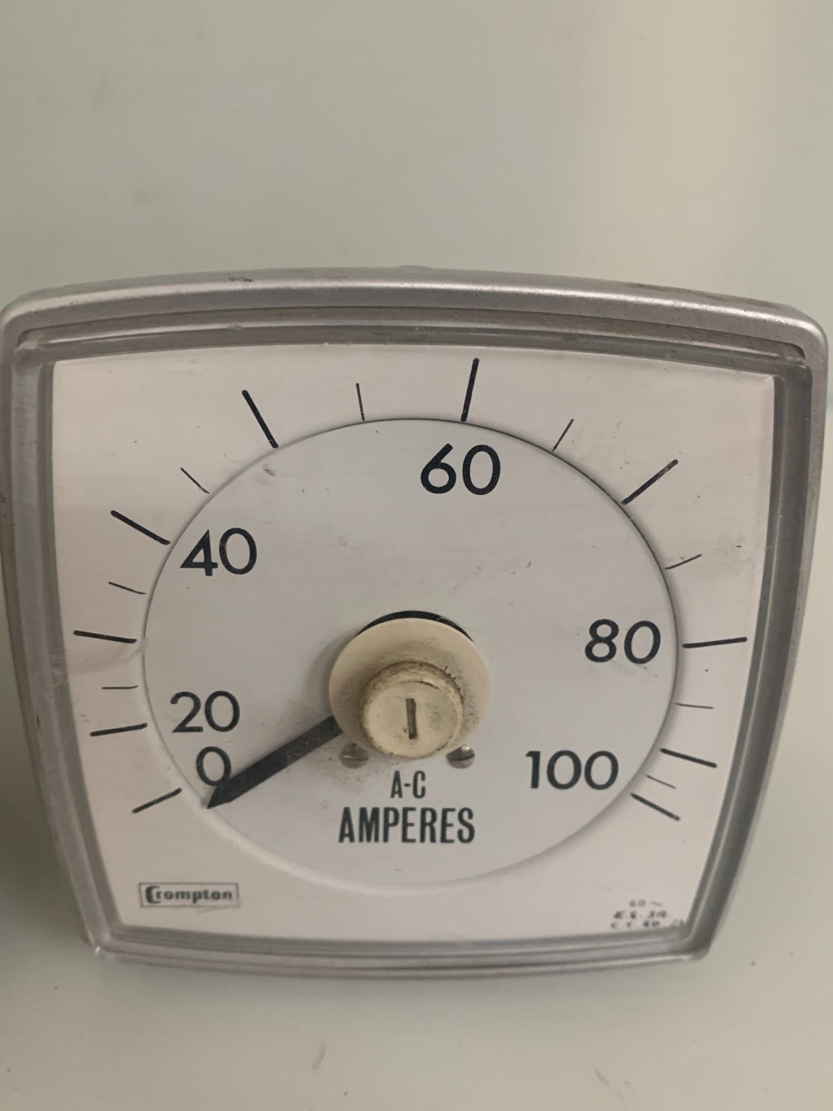 LOT OF 4 CROMPTON INST 0-100 PANEL AMP METER1