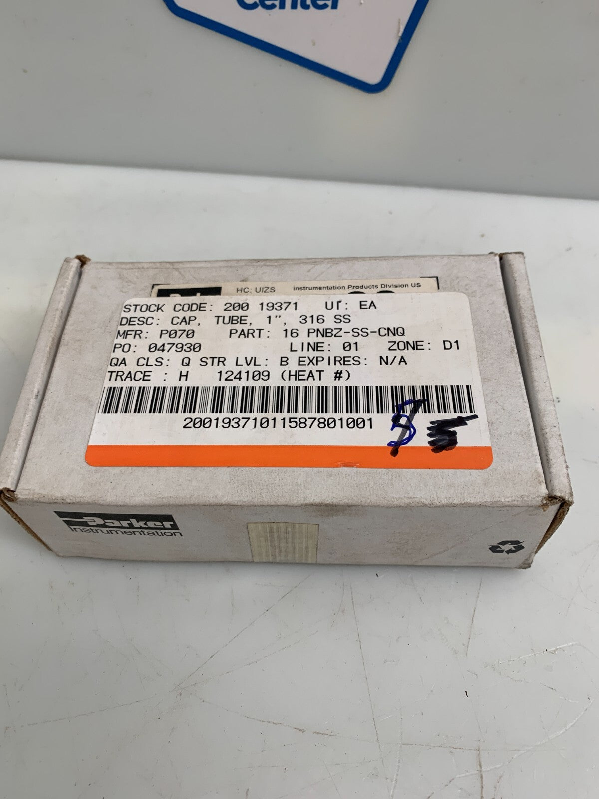 PARKER  PNBZ-SS-CNQ  1'' Compression Cap  (Lot of 5)1
