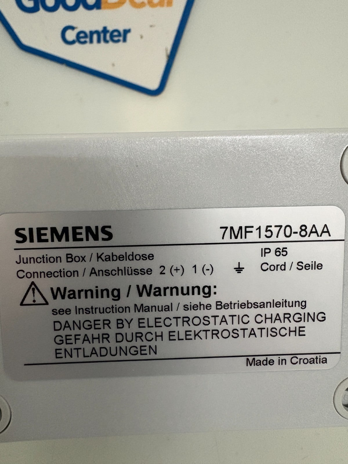 SIEMENS CABLE BOX 7MF1570-8AA